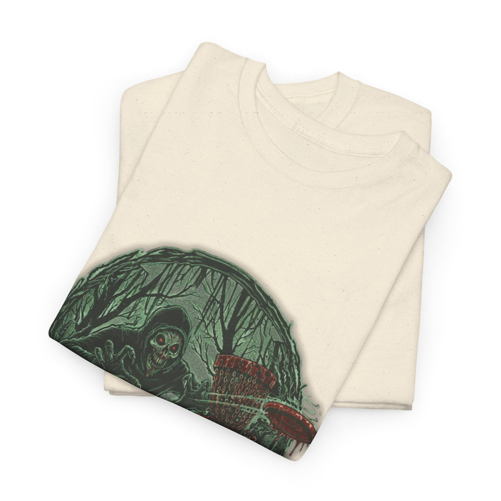 Mystical Bogeyman Disc Golf Tee | Unique Graphic T-Shirt, Halloween Costume, Horror Fans Gift, Unisex Fashion, Spooky Vibe, Casual Wear