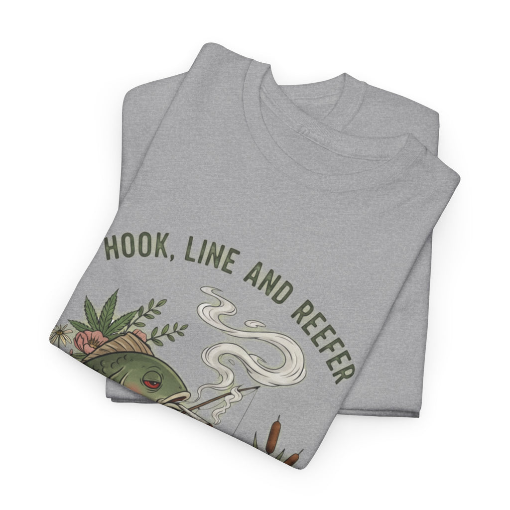 Hook, Line and Reefer Stoner Fishing Tee