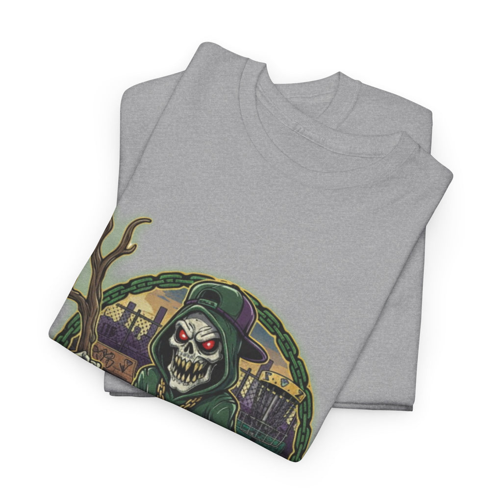 Bogeyman Disc Golf Tee. Unisex Heavy Cotton Tee, Horror T-Shirt, Halloween Costume, Spooky Gift, Graphic Tee for Ghost Lovers, Frolph