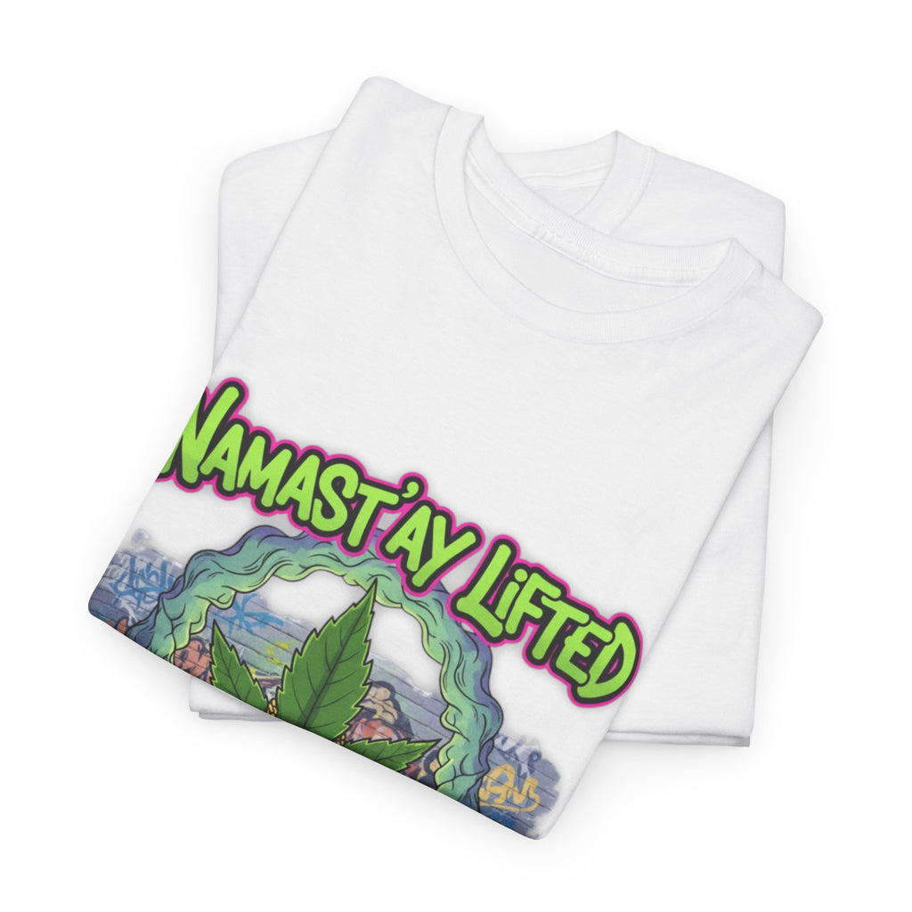 Namast'ay Lifted Stoner Meditation Unisex Tee, Chill Yoga T-Shirt, Relaxation Meditation Top, Men Women Gift Clothing, Spiritual Zen