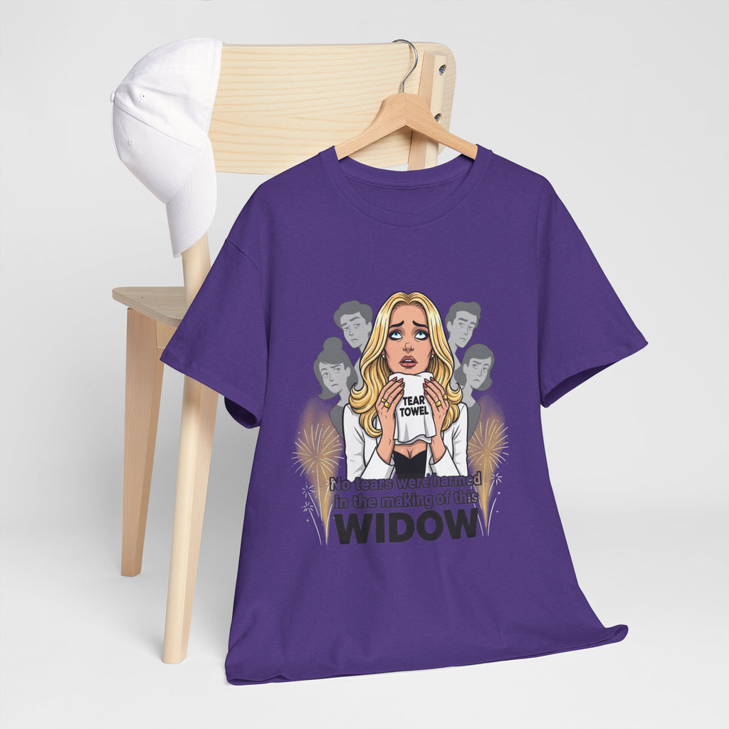 Widow Pop Art Blond Woman Illustration Tee | Discernment Conspiracy Graphic