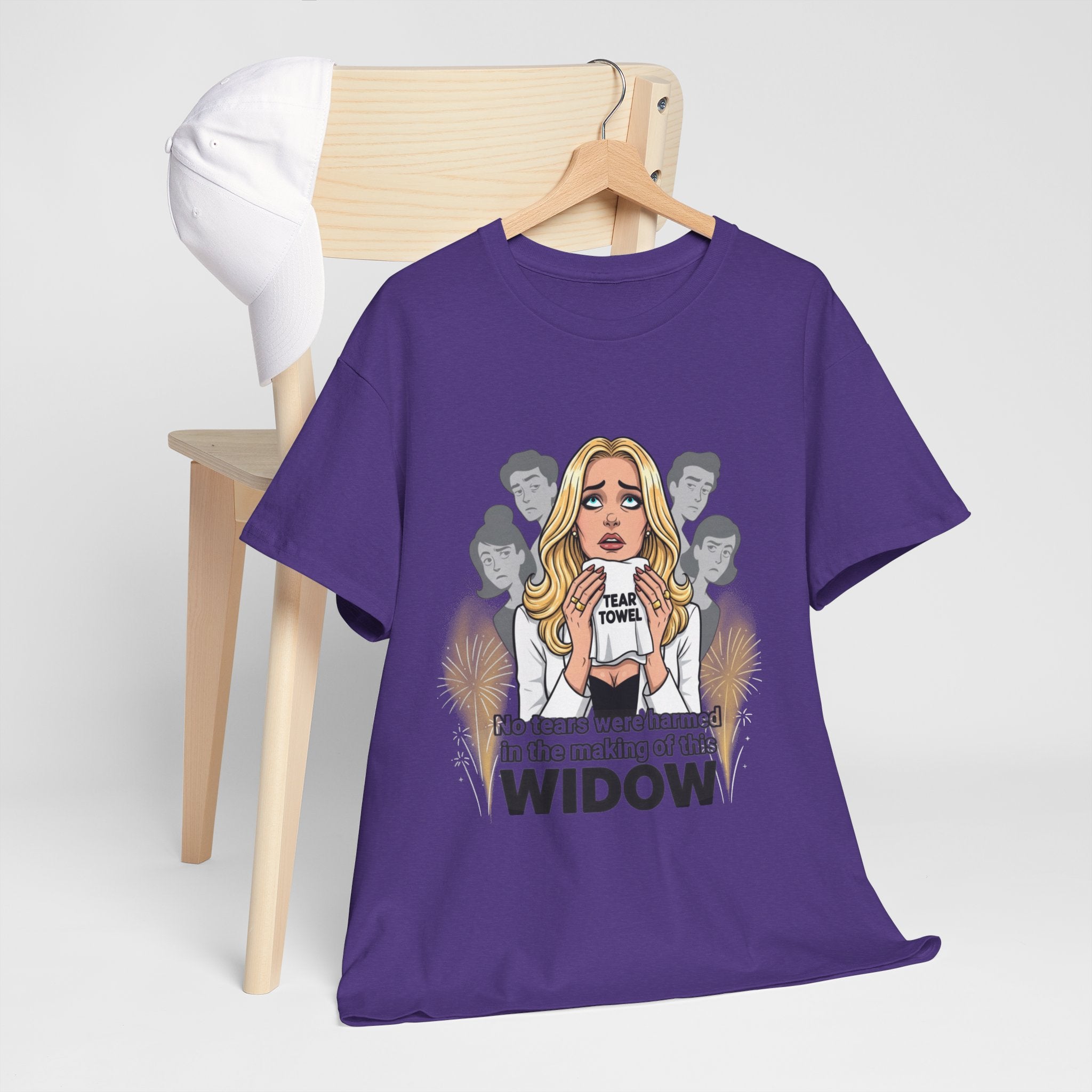 Widow Pop Art Blond Woman Illustration Tee | Discernment Conspiracy Graphic