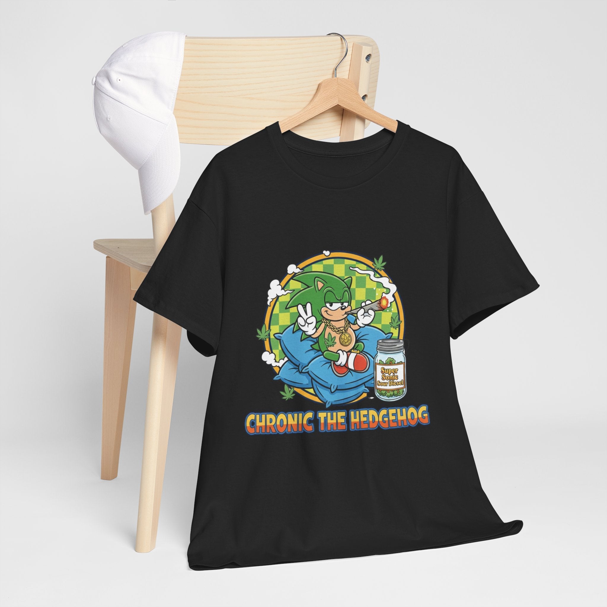 Chronic the Hedgehog Retro Game Parody T-Shirt