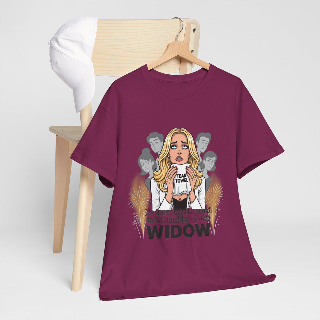 Widow Pop Art Blond Woman Illustration Tee | Discernment Conspiracy Graphic