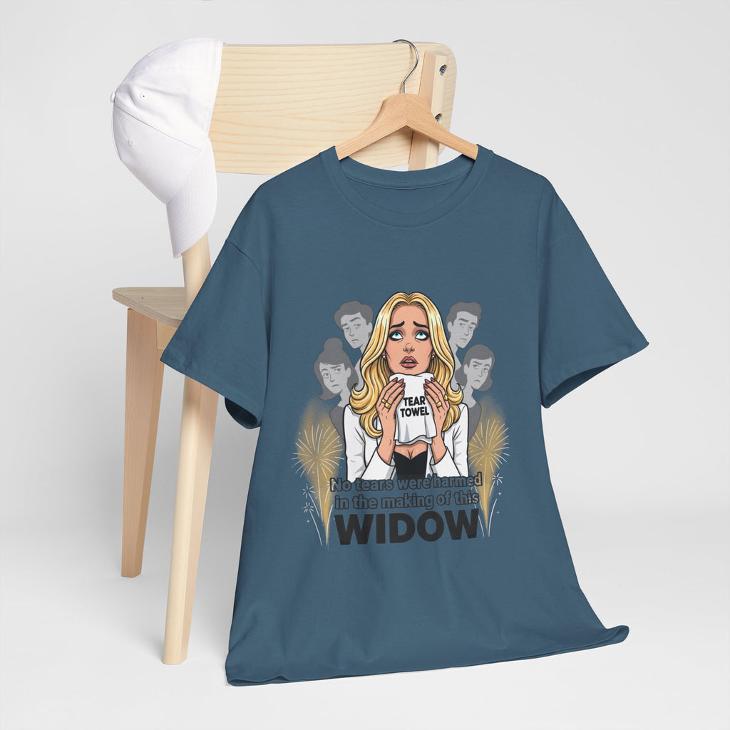 Widow Pop Art Blond Woman Illustration Tee | Discernment Conspiracy Graphic