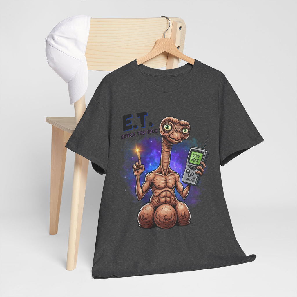Retro Nostalgic Alien Illustration Tee | Sci-Fi Space Shirt