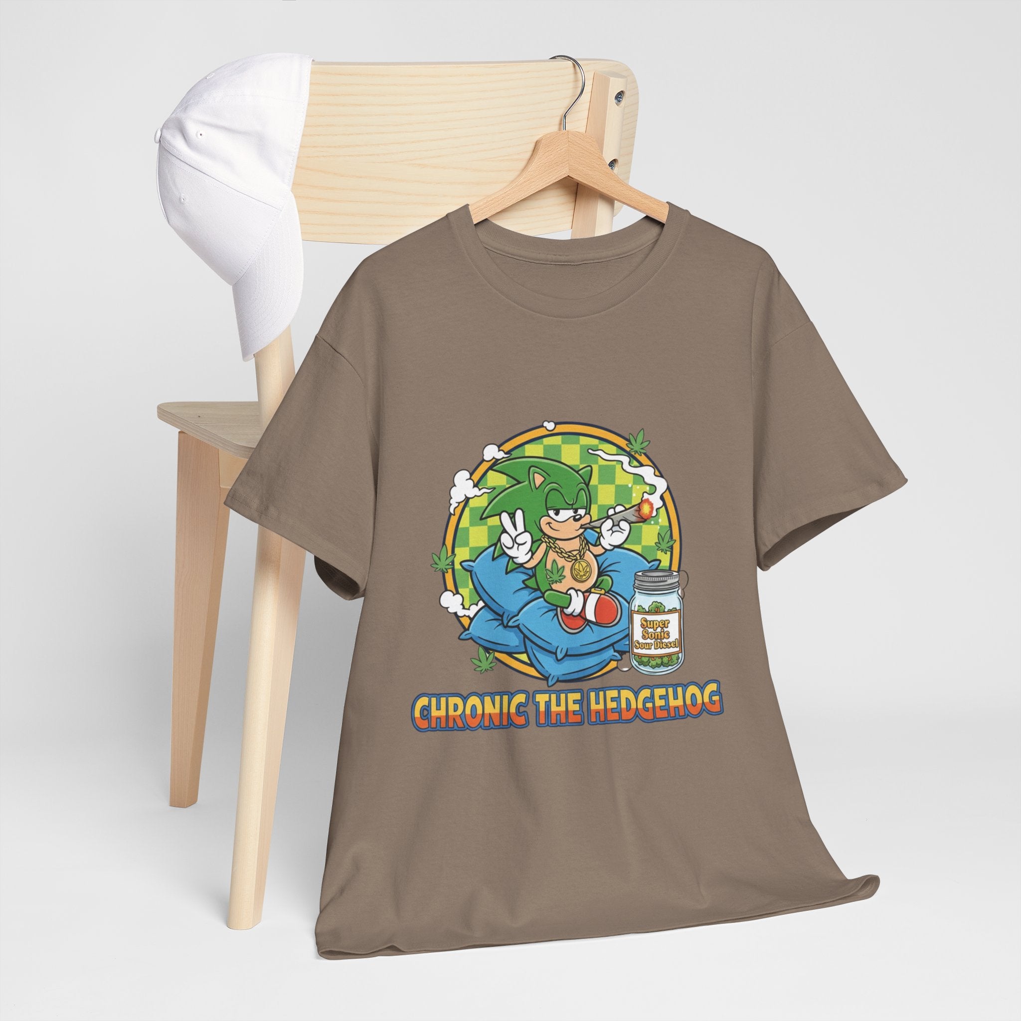 Chronic the Hedgehog Retro Game Parody T-Shirt