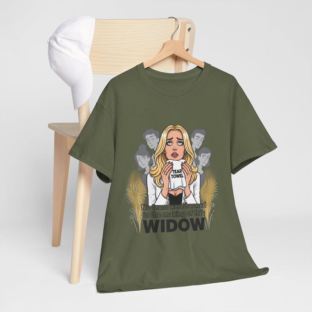 Widow Pop Art Blond Woman Illustration Tee | Discernment Conspiracy Graphic