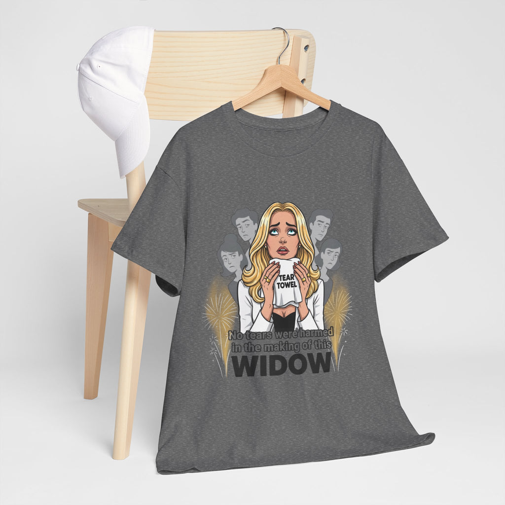 Widow Pop Art Blond Woman Illustration Tee | Discernment Conspiracy Graphic
