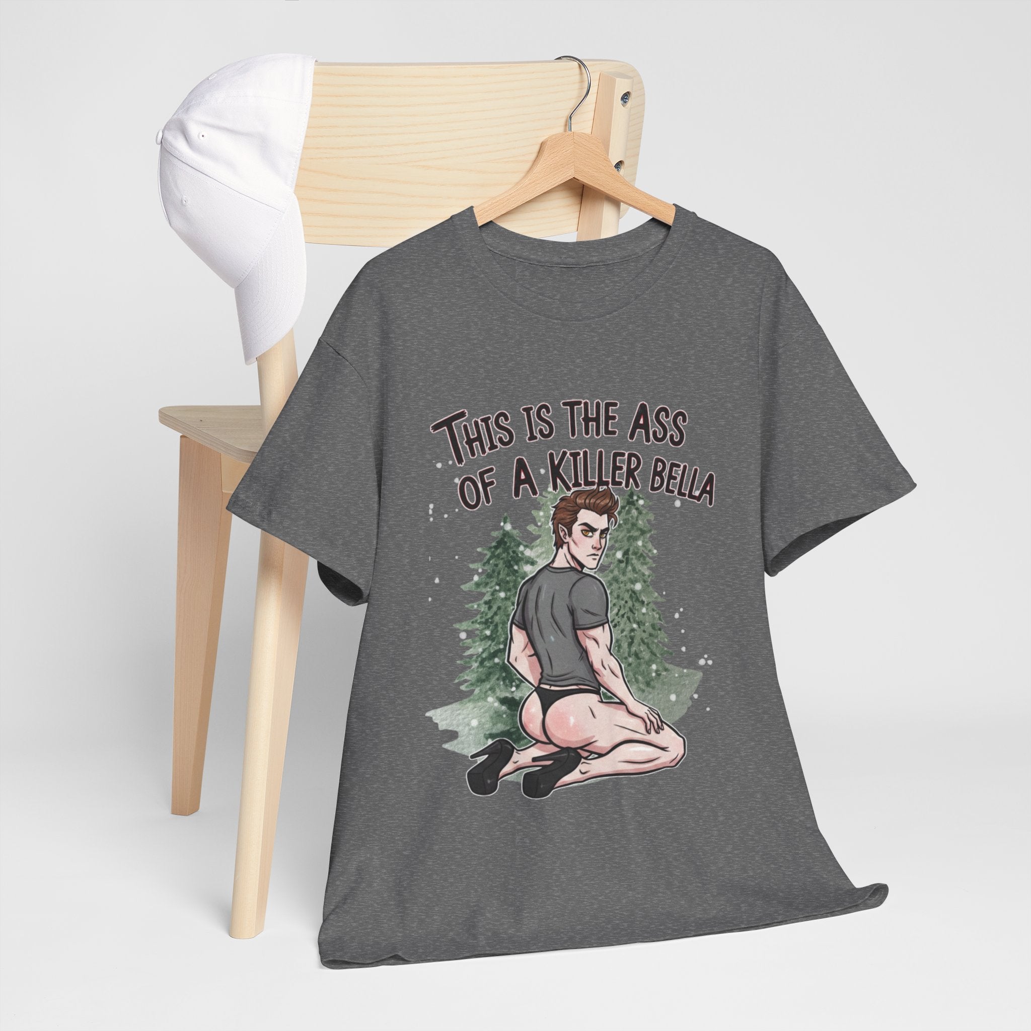 Funny Vampire Movie Parody Ass Graphic Tee | Retro Horror Nostalgia