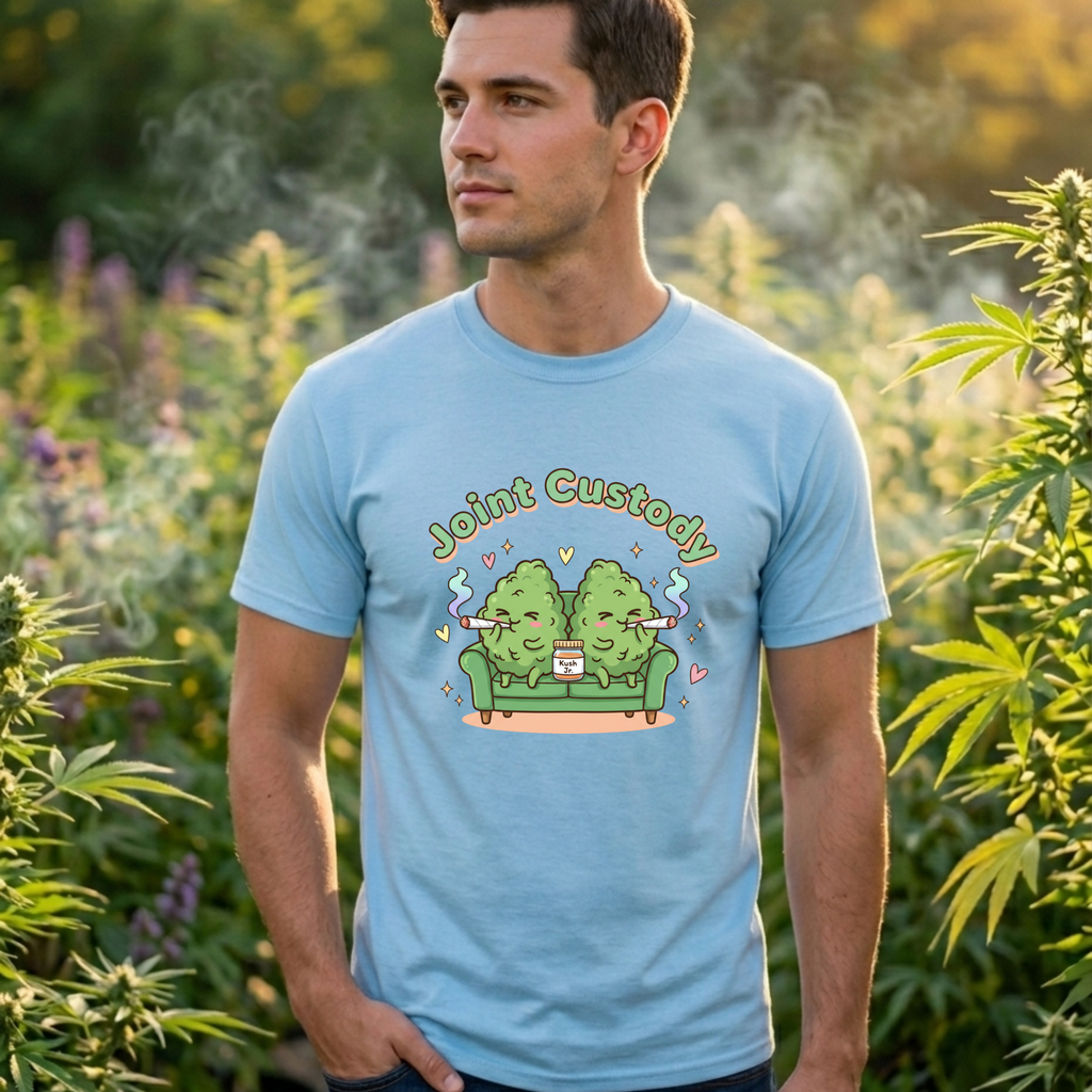 Joint Custody Unisex Heavy Cotton Tee | Funny Stoner Family Shirt