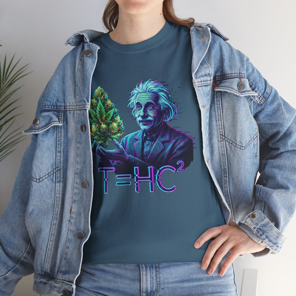 Einstein Holding Nugget T-Shirt | Funny Science Stoner Tee