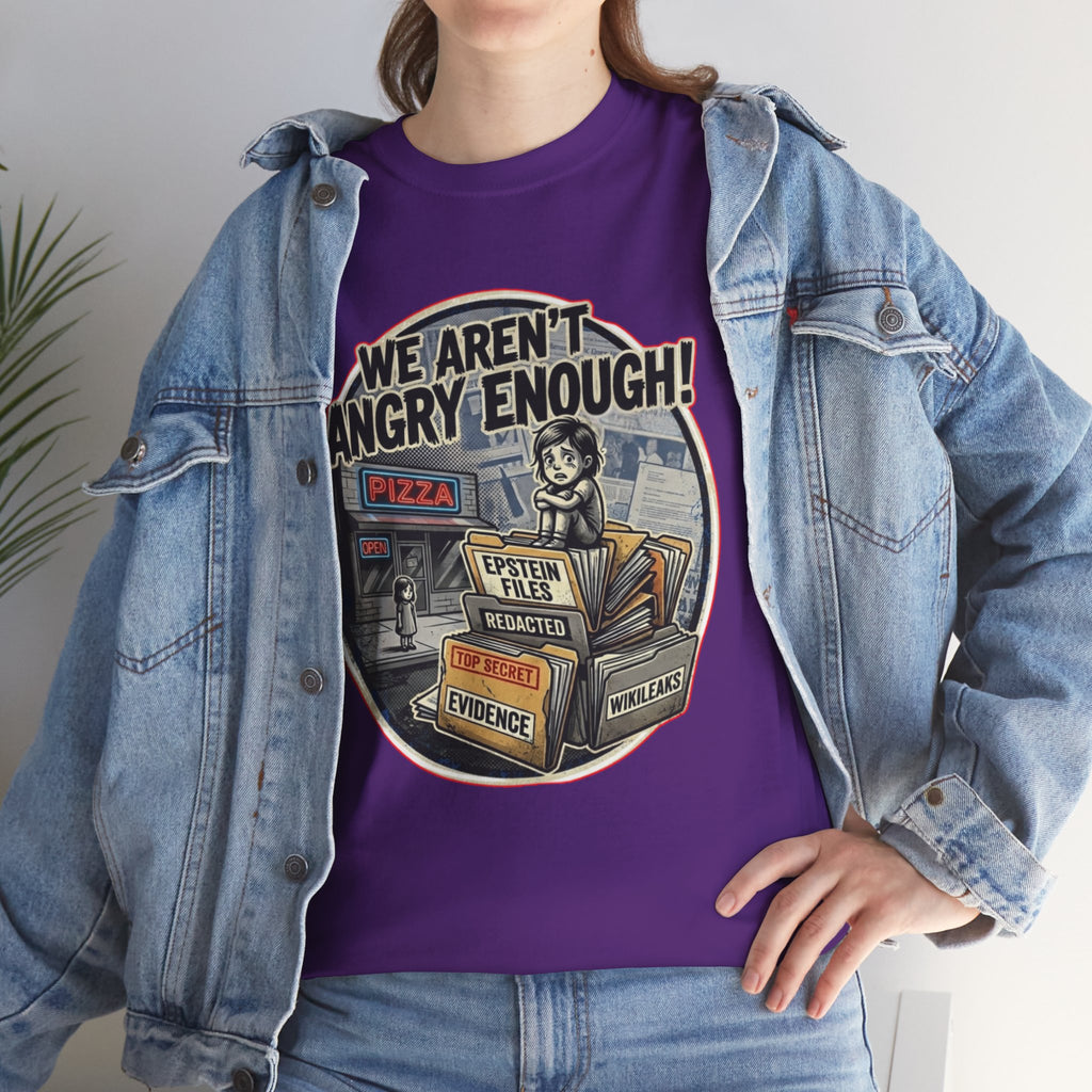 Protest Pizza Box Conspiracy Save the Children T-Shirt | Vintage Riot Art