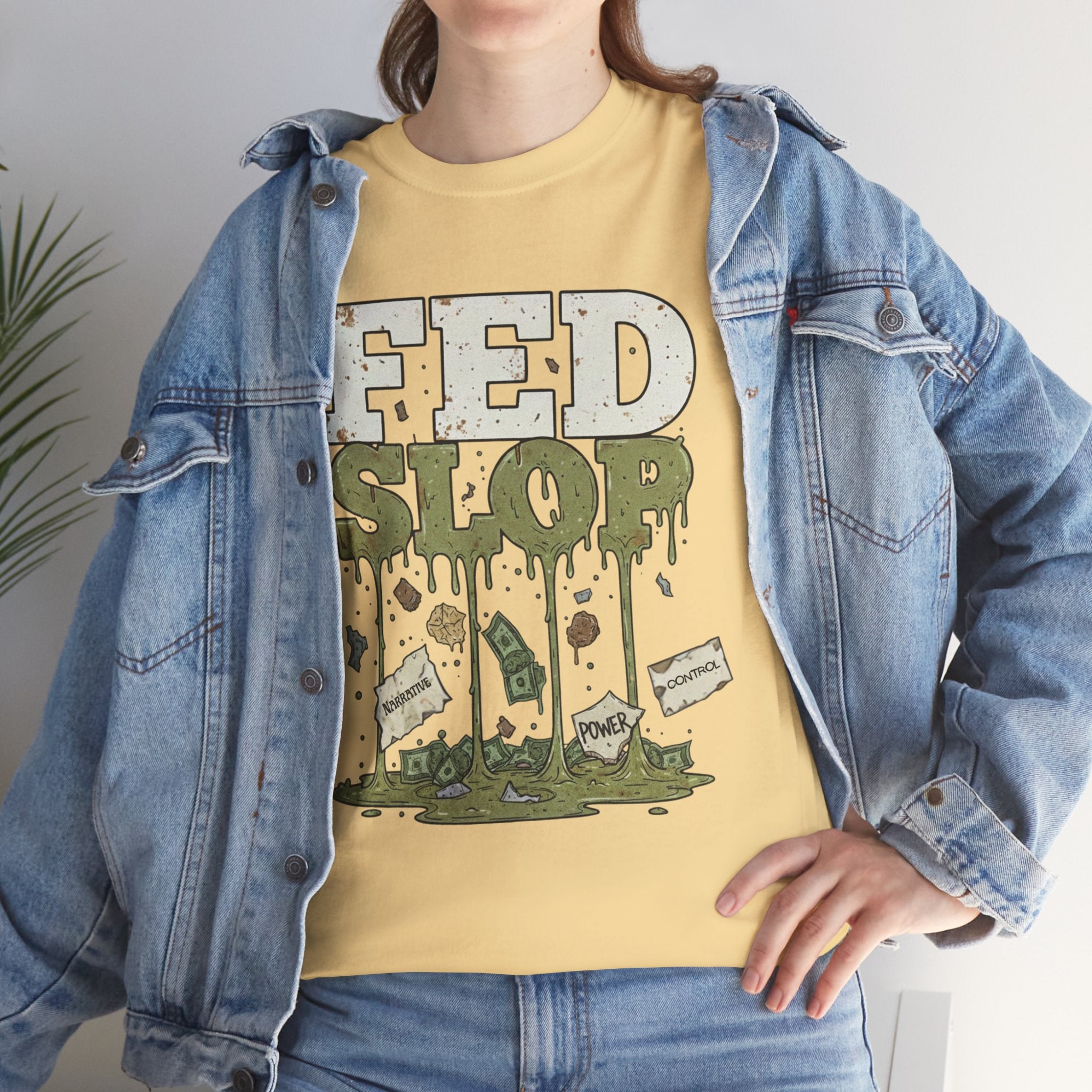 Fed Slop Military MRE Mess Hall Vintage Grunge T-Shirt | Conspiracy Critical Thinking