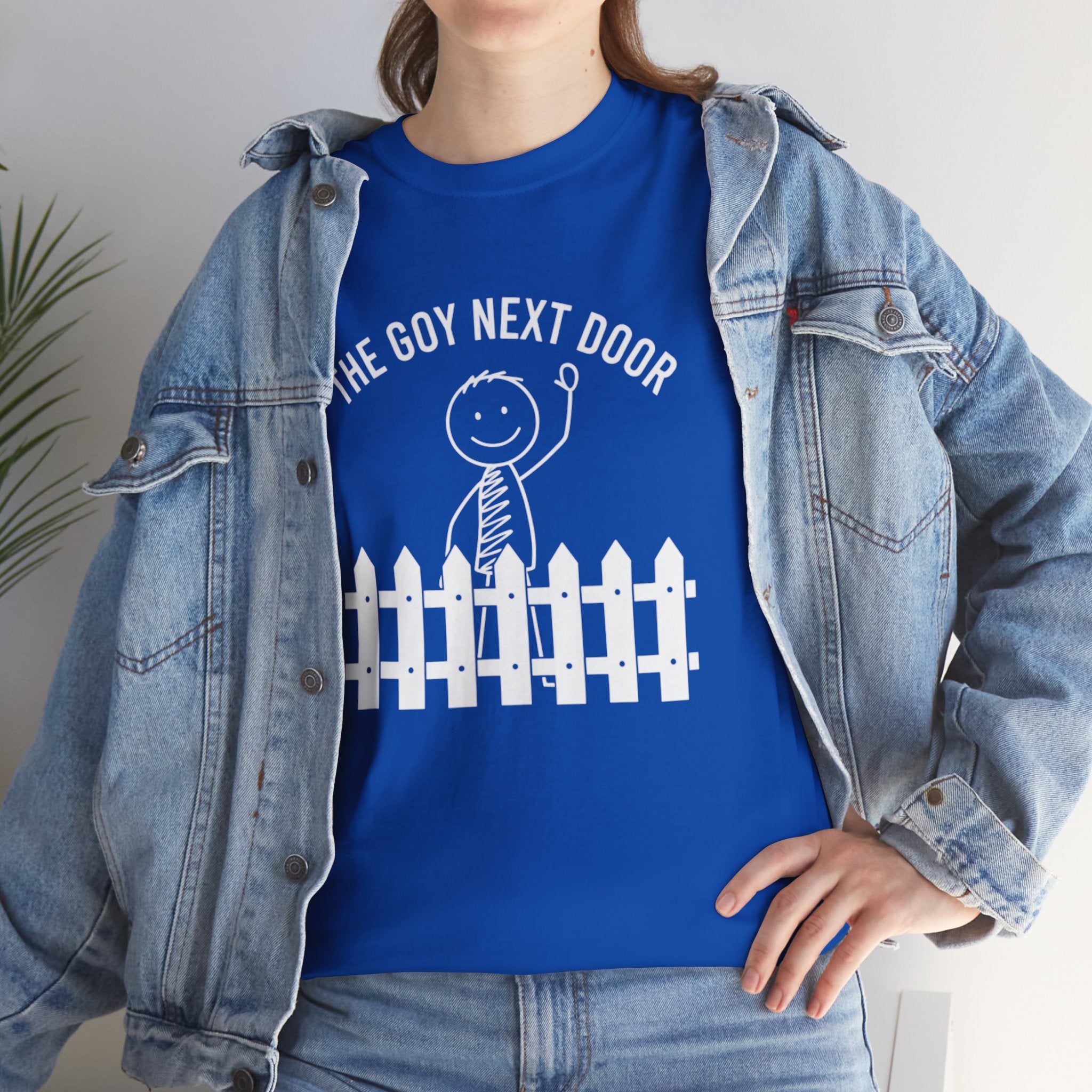 The Goy Next Door Funny Fence Graphic Tee