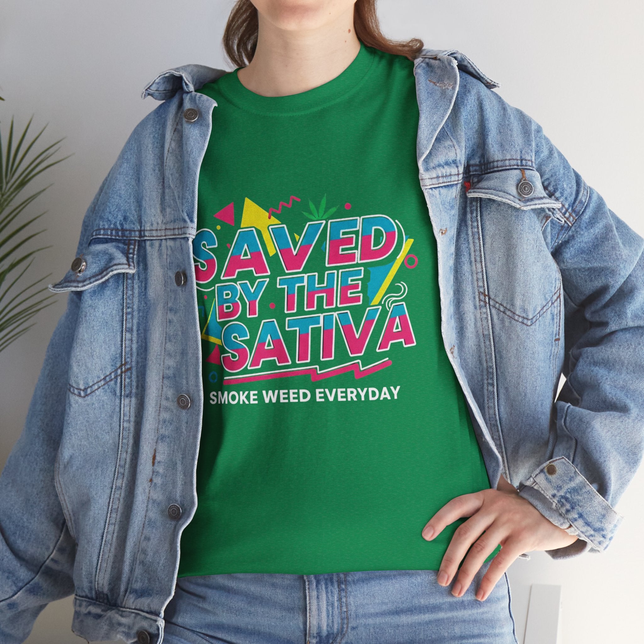 Saved by the Sativa Retro 90s Graphic Tee
