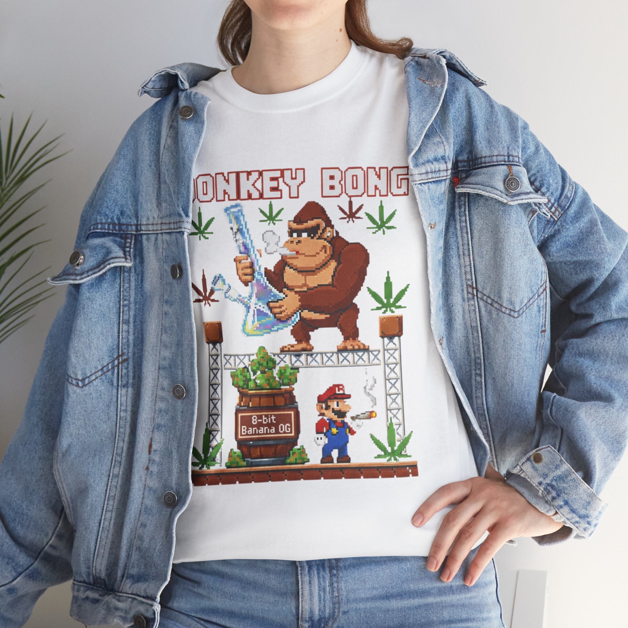 Donkey Bong Pixel Art Tee | Video Game Parody
