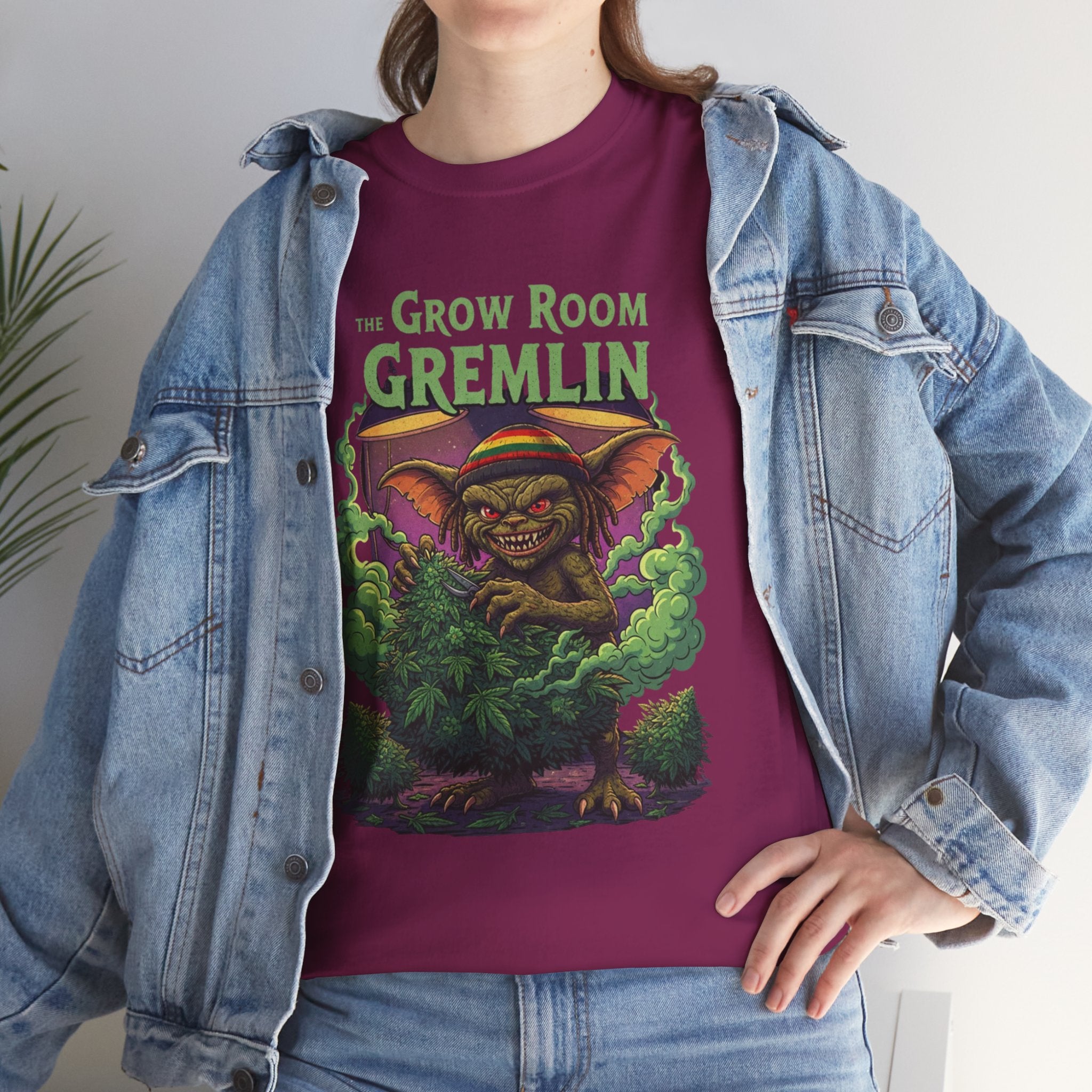 Plant Monster Illustration Grow Room T-Shirt | Stoner Cartoon Nostalgic Tee