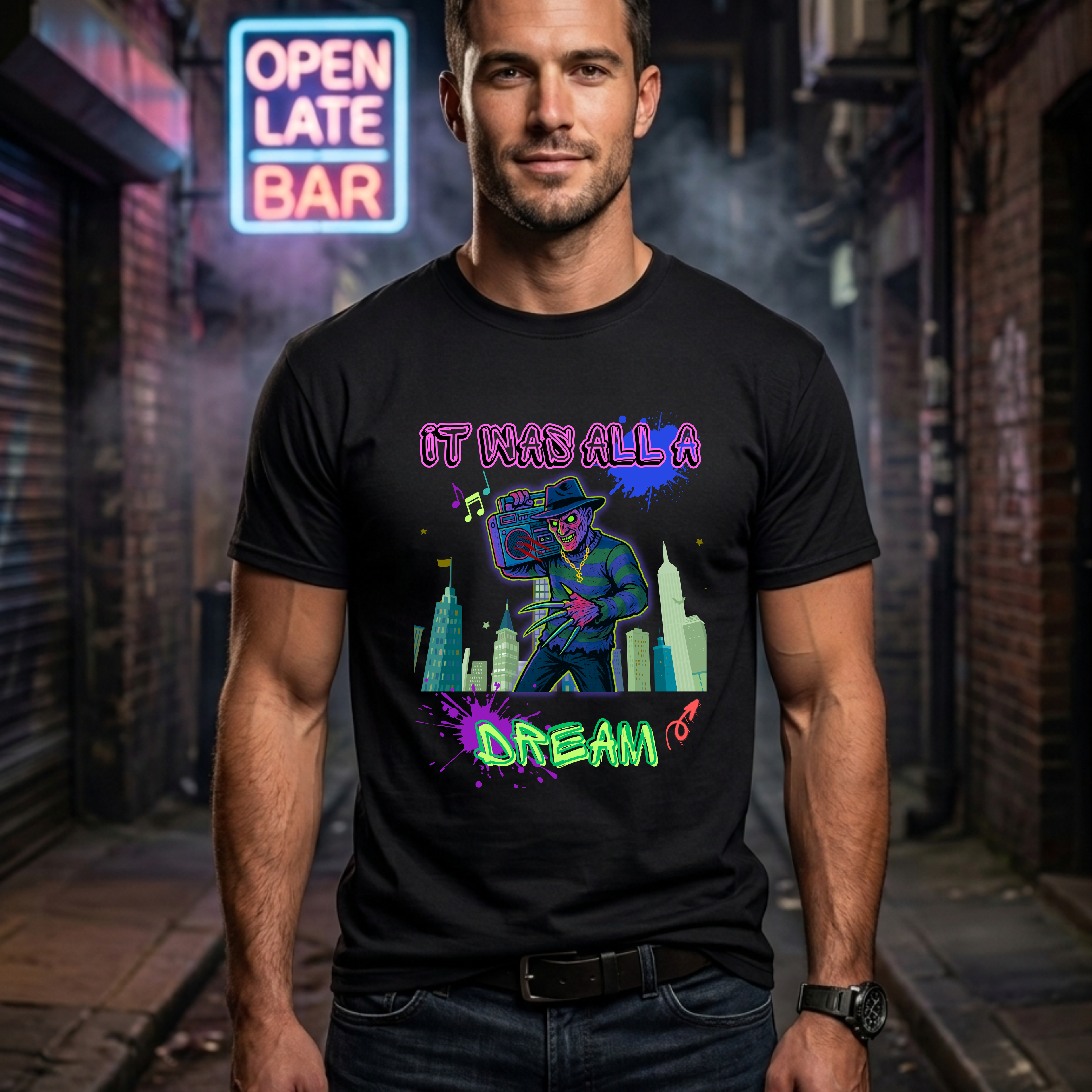 It Was All A Dream Unisex Heavy Cotton Tee - Streetwear, Graphic Tee, Hip Hop Fashion, Casual Wear, Gift Ideas