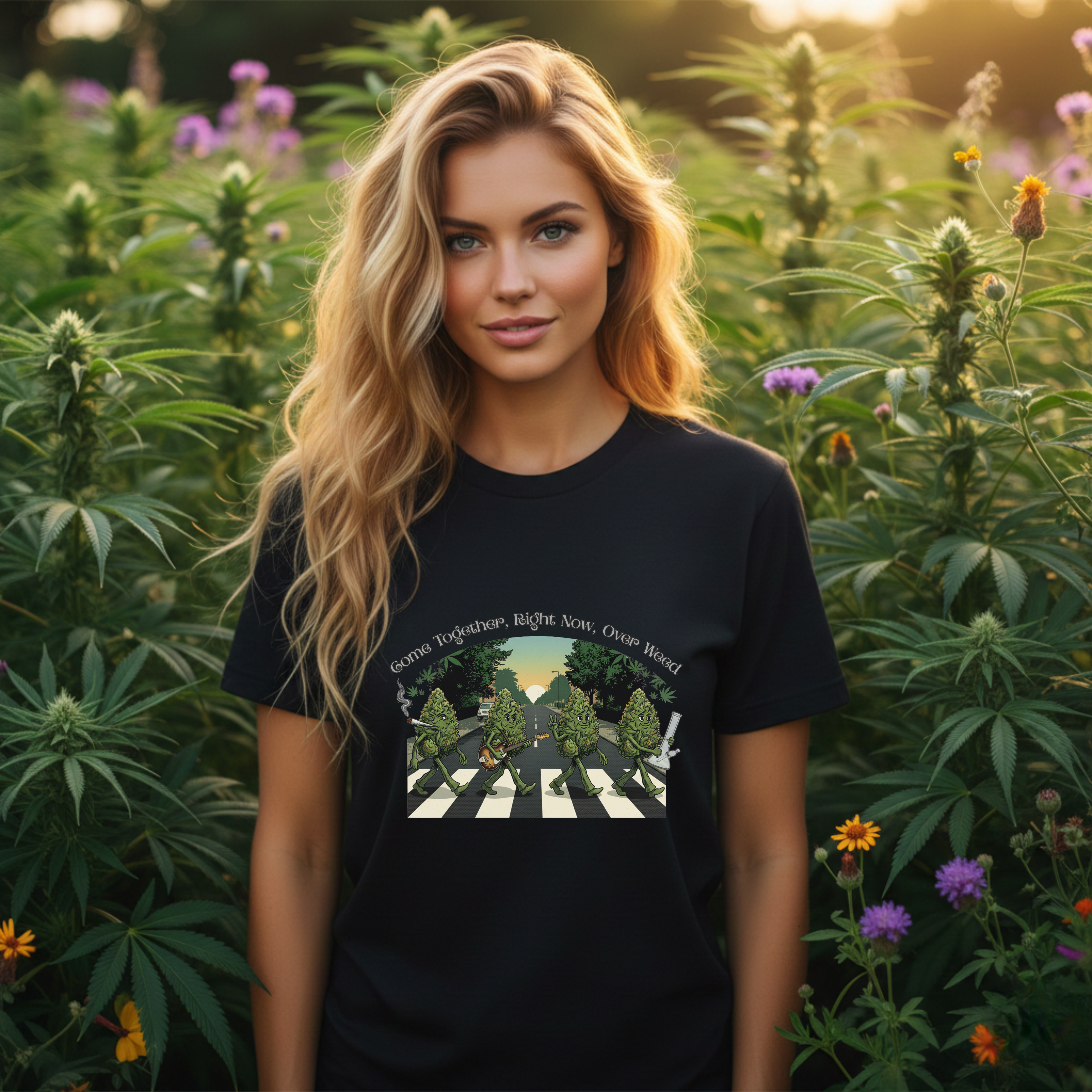 Walking Nugs T-Shirt | Funny 420 Stoner Humor Shirt