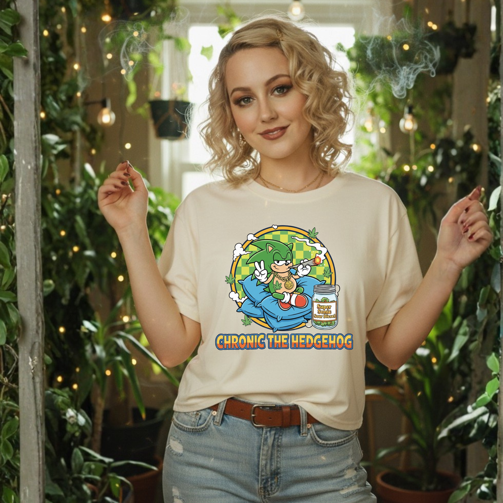 Chronic the Hedgehog Retro Game Parody T-Shirt
