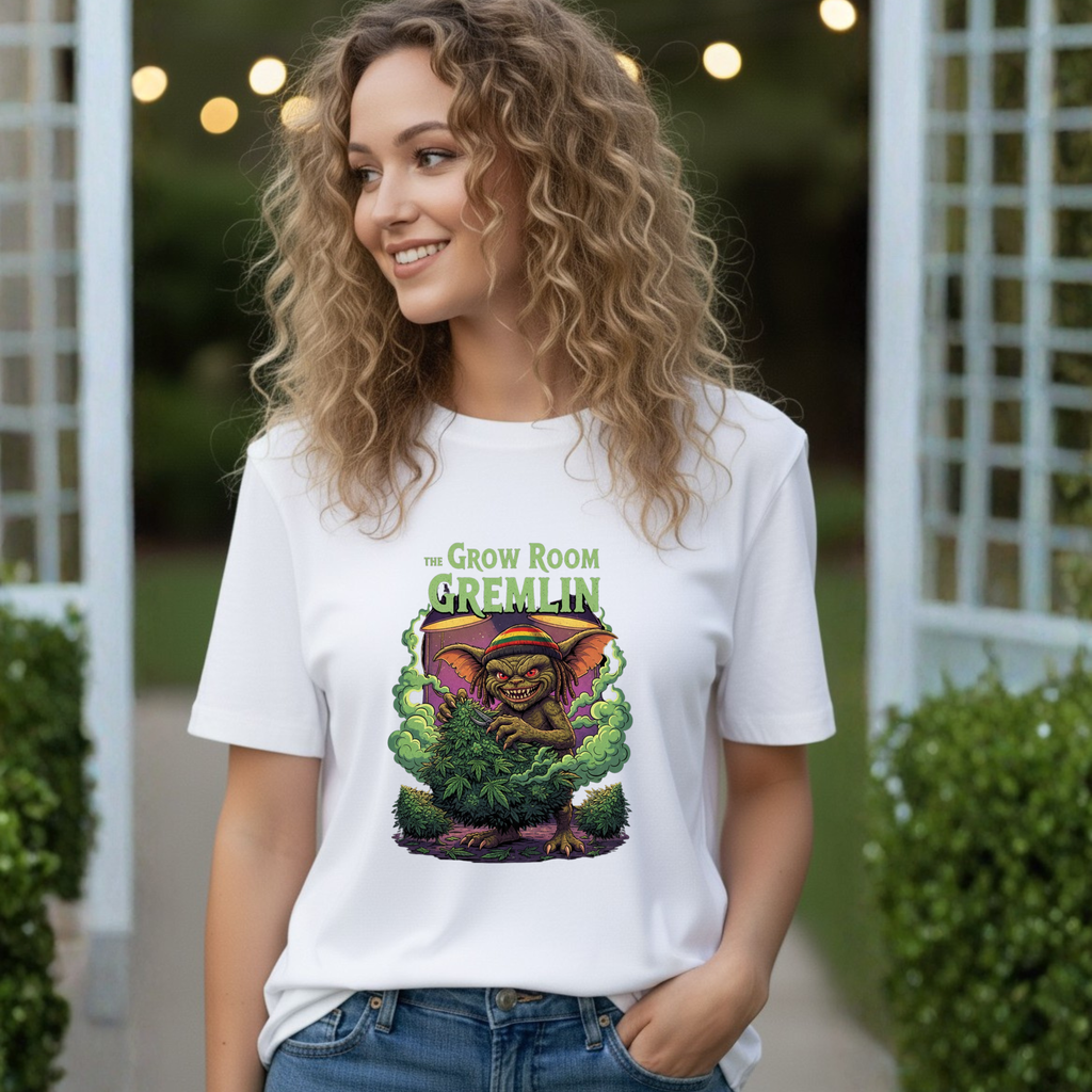 Plant Monster Illustration Grow Room T-Shirt | Stoner Cartoon Nostalgic Tee