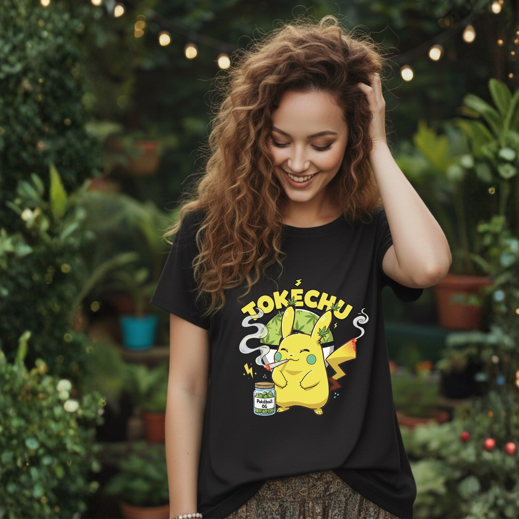 Tokechu 420 Parody Tee | Cartoon Stoner Nostalgia T-Shirt