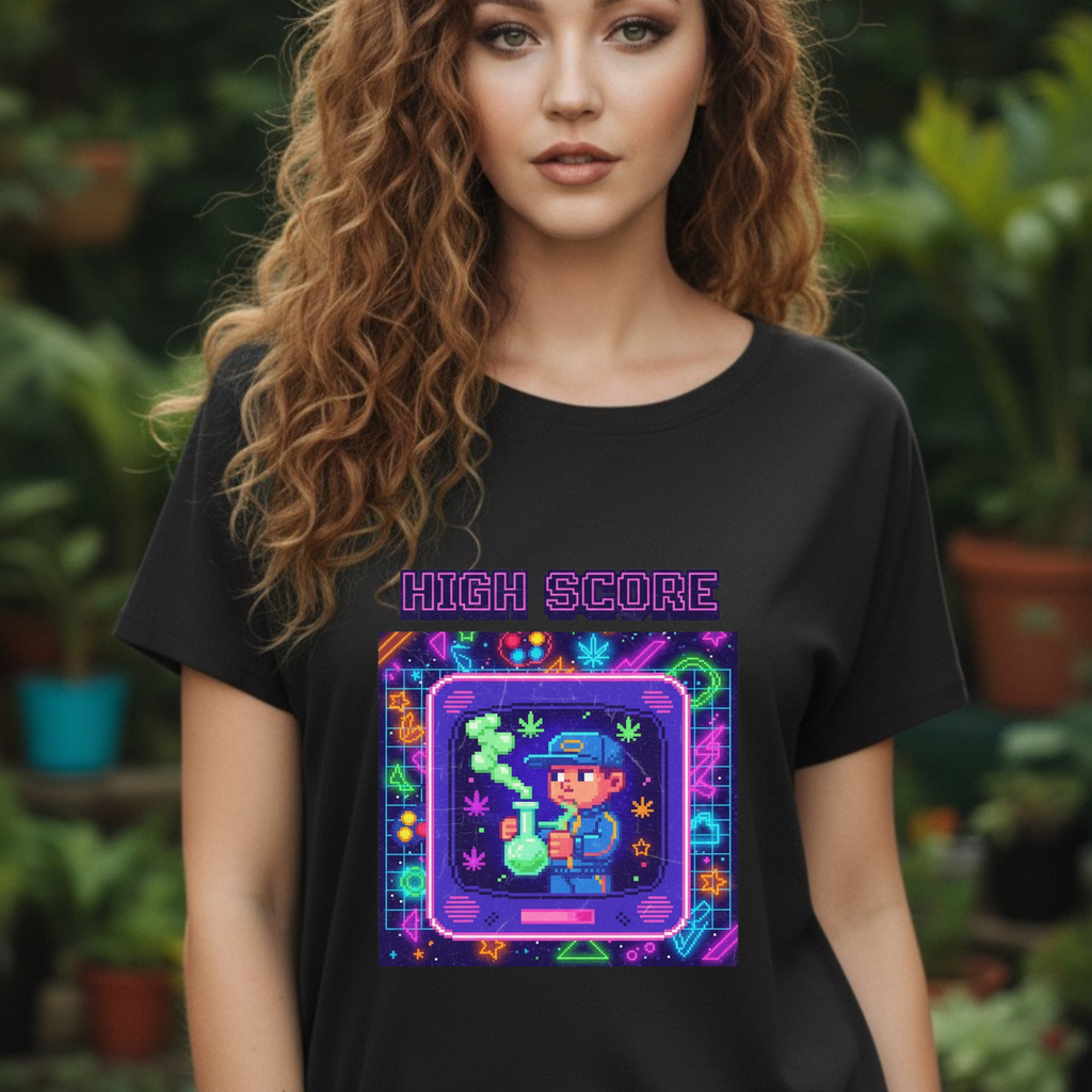 Retro Gamer Unisex Tee, High Score Tee, Video Game Shirt, Gamer Gift, Nostalgic Apparel, Fun Casual Wear