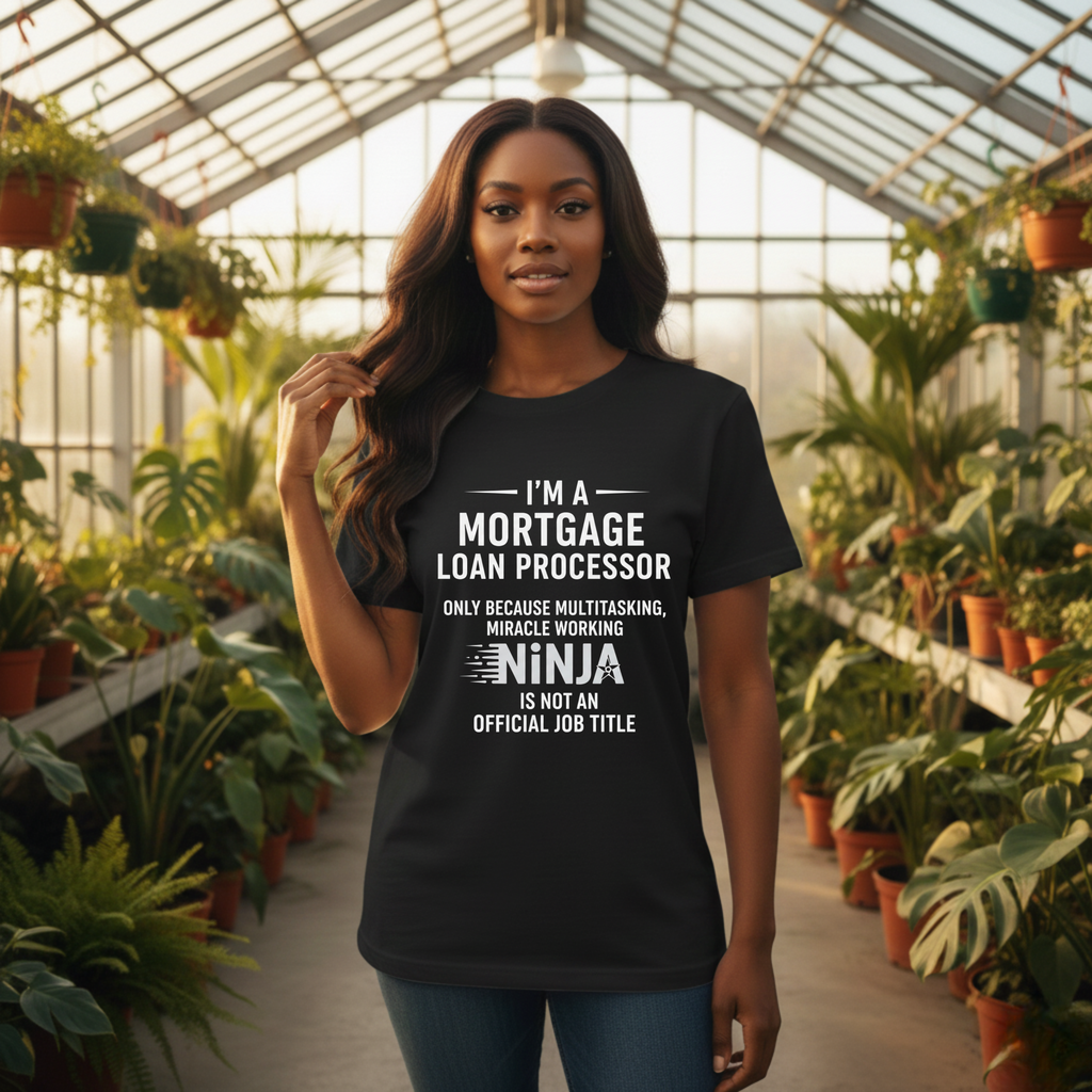 Mortgage Loan Processor Tee | I'm a Mortgage Loan Processor Ninja Typography