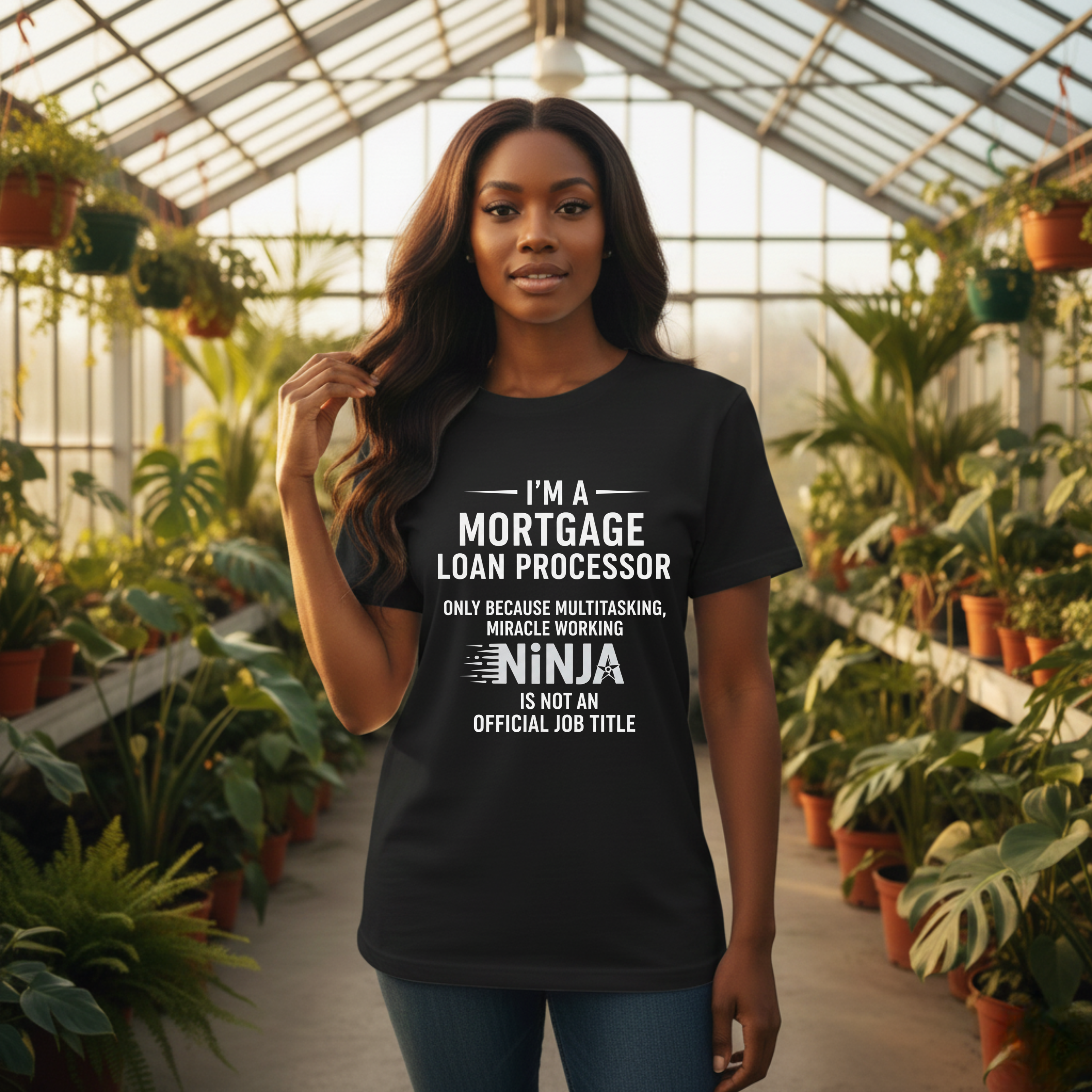 Mortgage Loan Processor Tee | I'm a Mortgage Loan Processor Ninja Typography