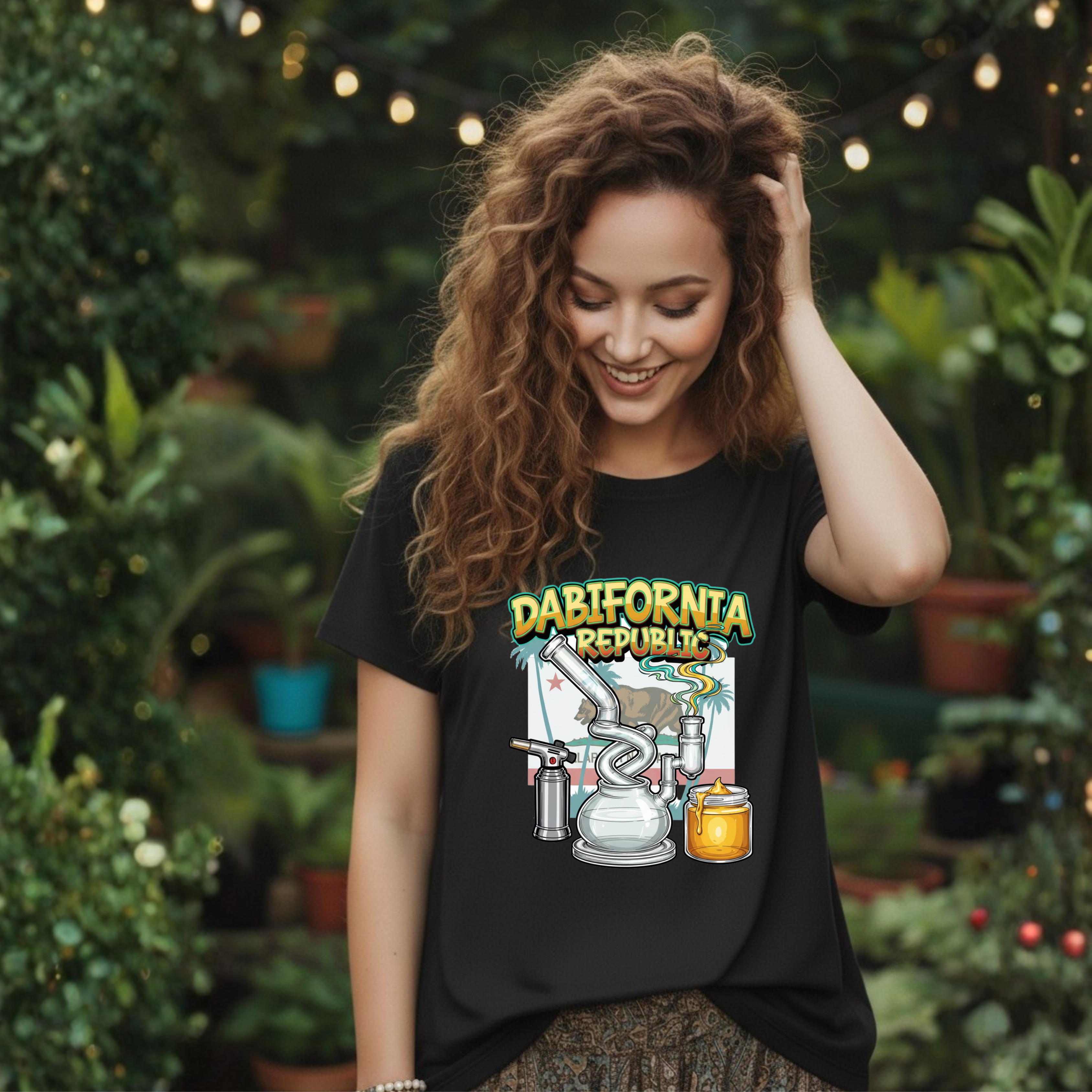 Dab Shirt Cali 420 Vibes Graphic Tee