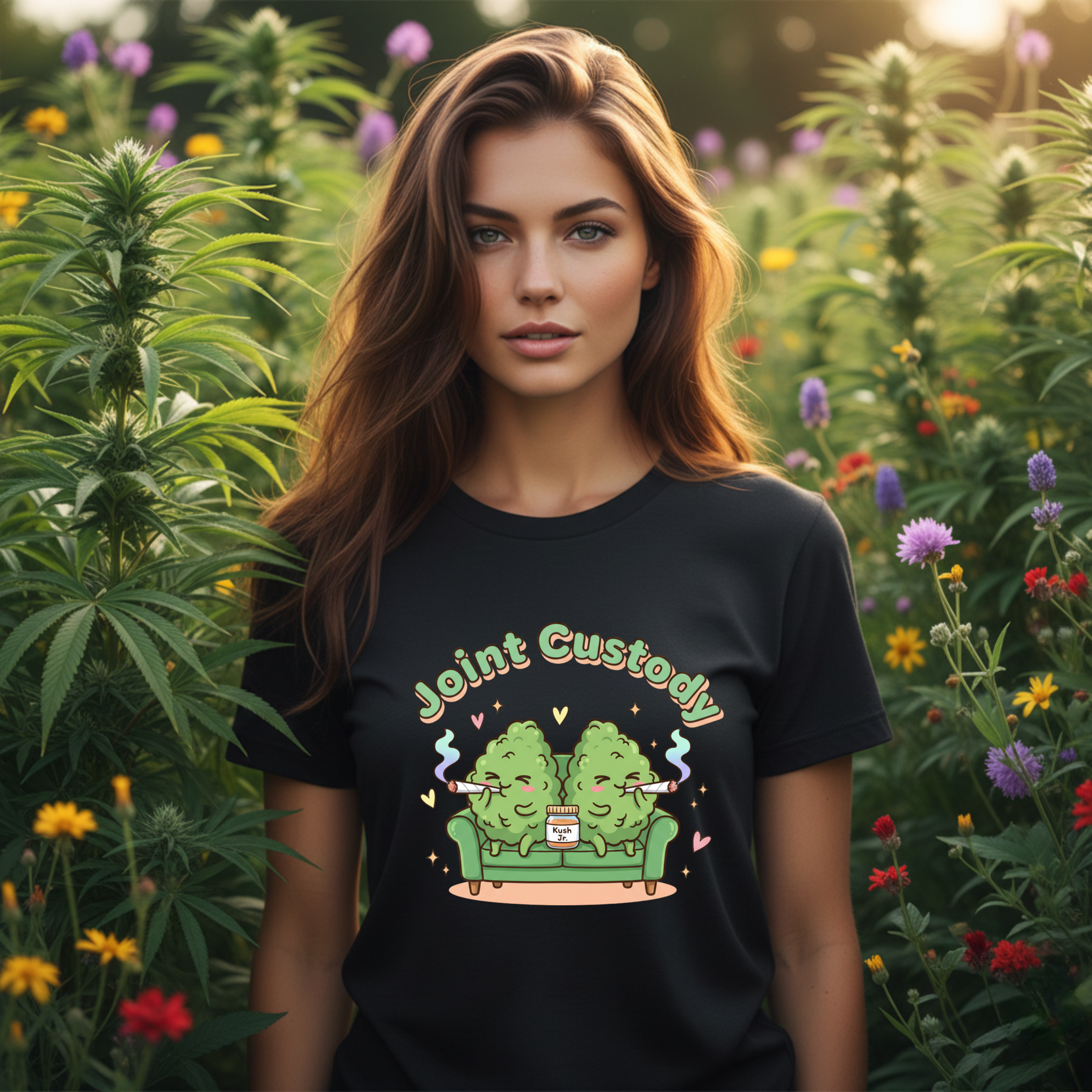 Joint Custody Unisex Heavy Cotton Tee | Funny Stoner Family Shirt