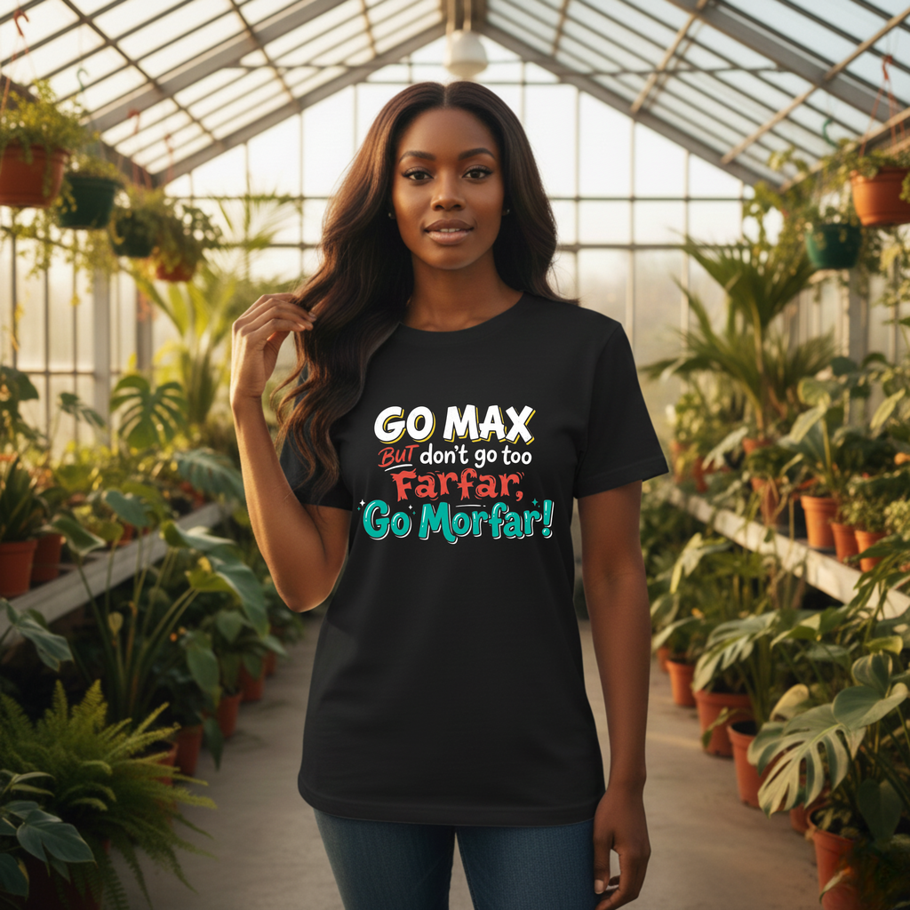 Go Max But Don't Go Too Farfar Go Morfar T-Shirt | Funny Phrase Tee