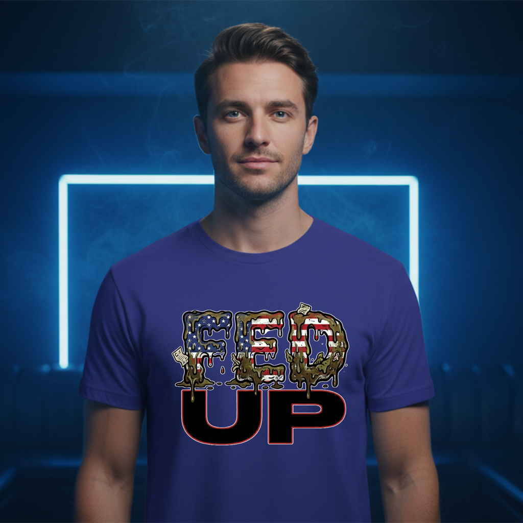 Fed Up with the Fed Slop Tee — Patriotic Military Graphic Shirt