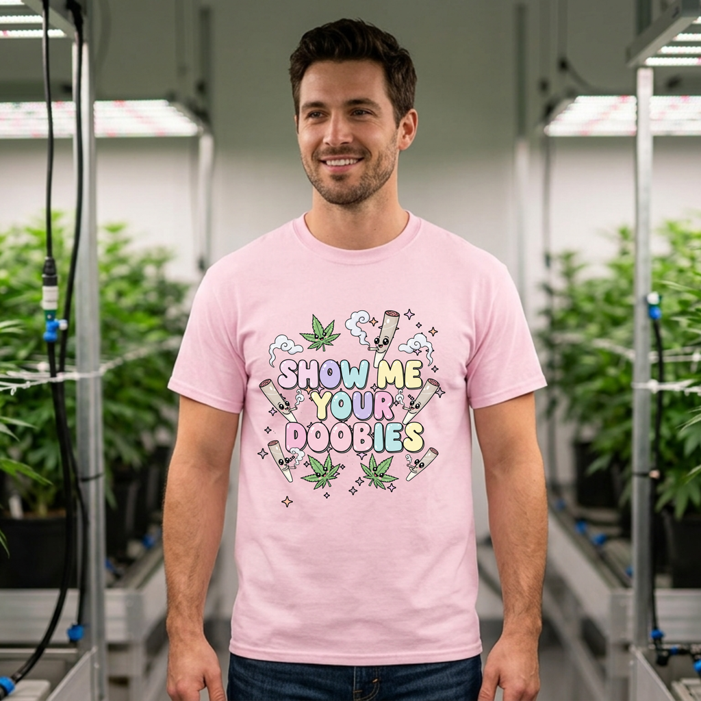 Show me your Doobies- Funny Stoner Graphic Tee