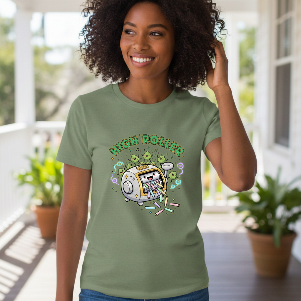 High Roller Stoner Casino Tee | Funny Gambling Humor Shirt