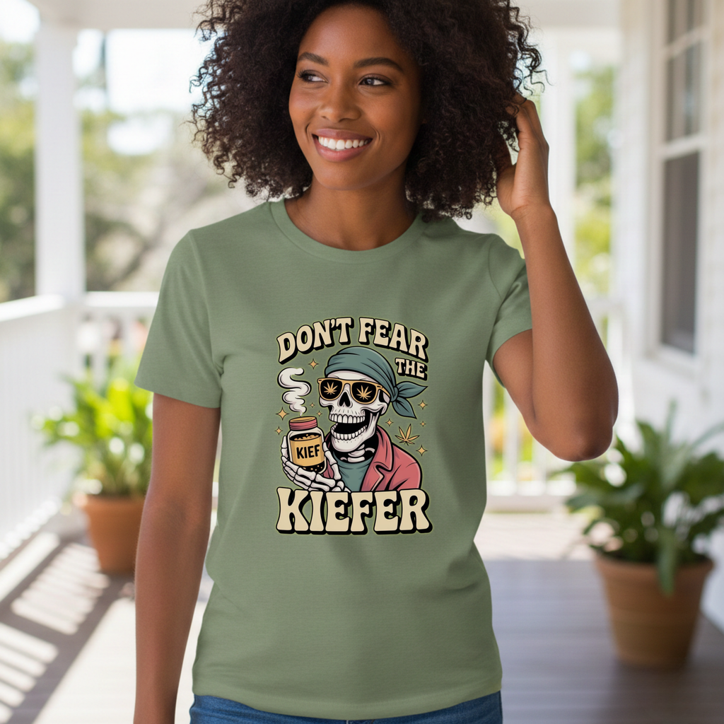 Don’t Fear the Kief Skeleton Tee | Funny Stoner Graphic Shirt