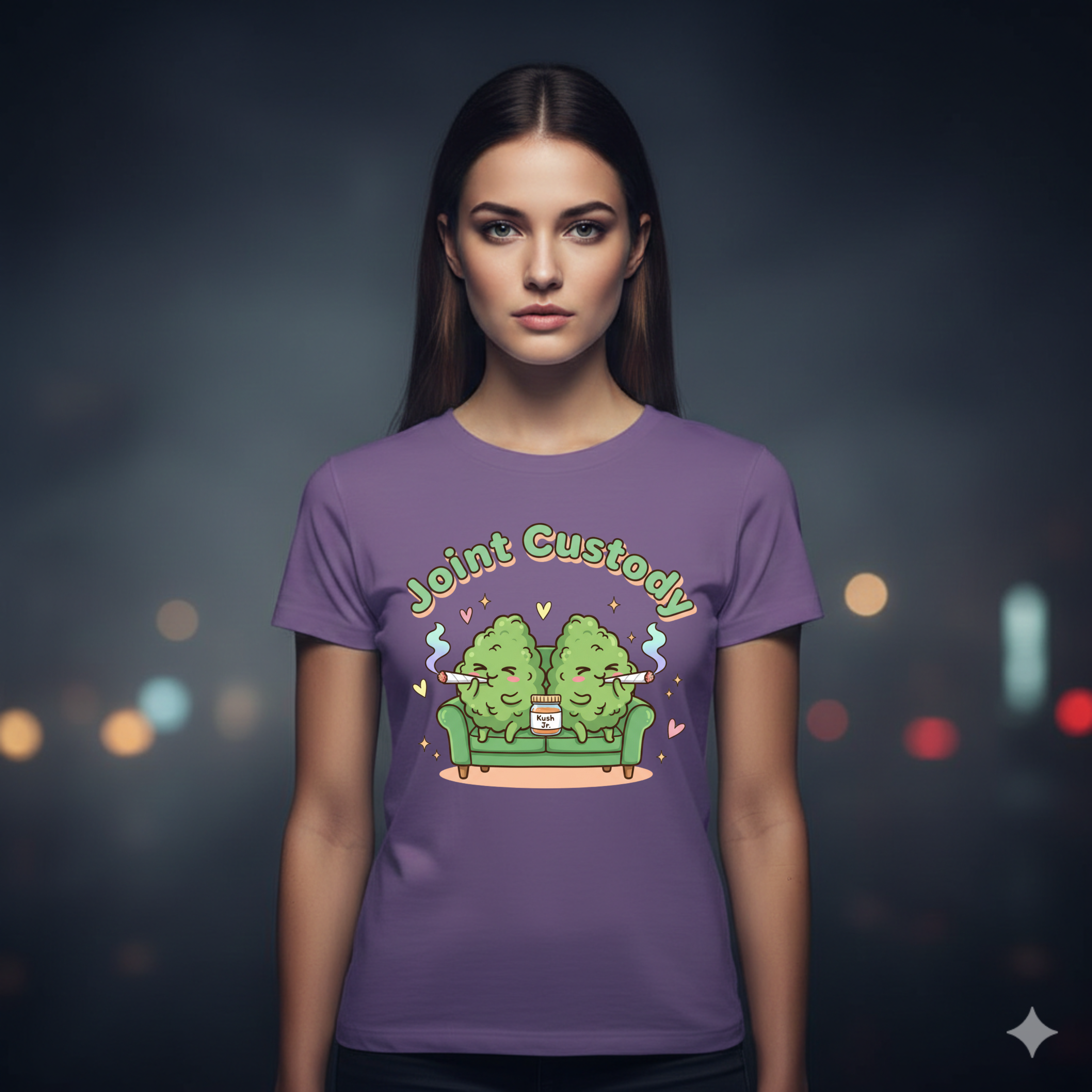 Joint Custody Unisex Heavy Cotton Tee | Funny Stoner Family Shirt