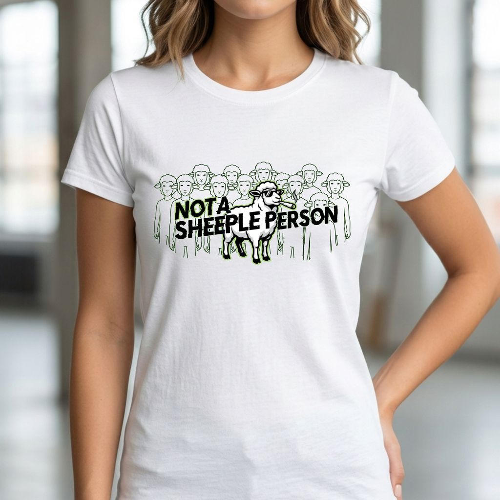 Not a Sheeple T‑Shirt — Anti‑Conformity / No NPC Graphic Tee