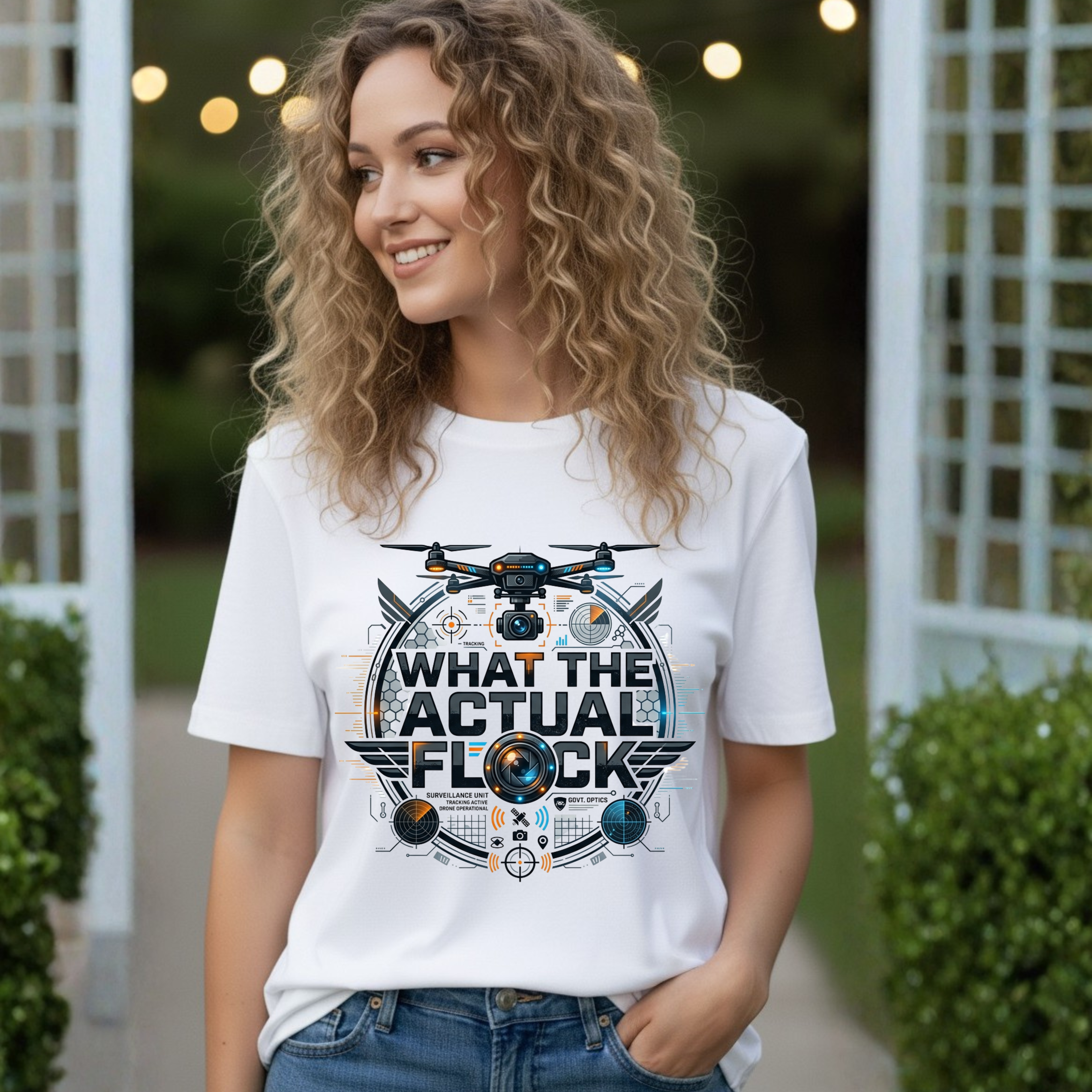 Drone ‘What The Actual Flock’ Tee — Funny Drone Pilot Shirt