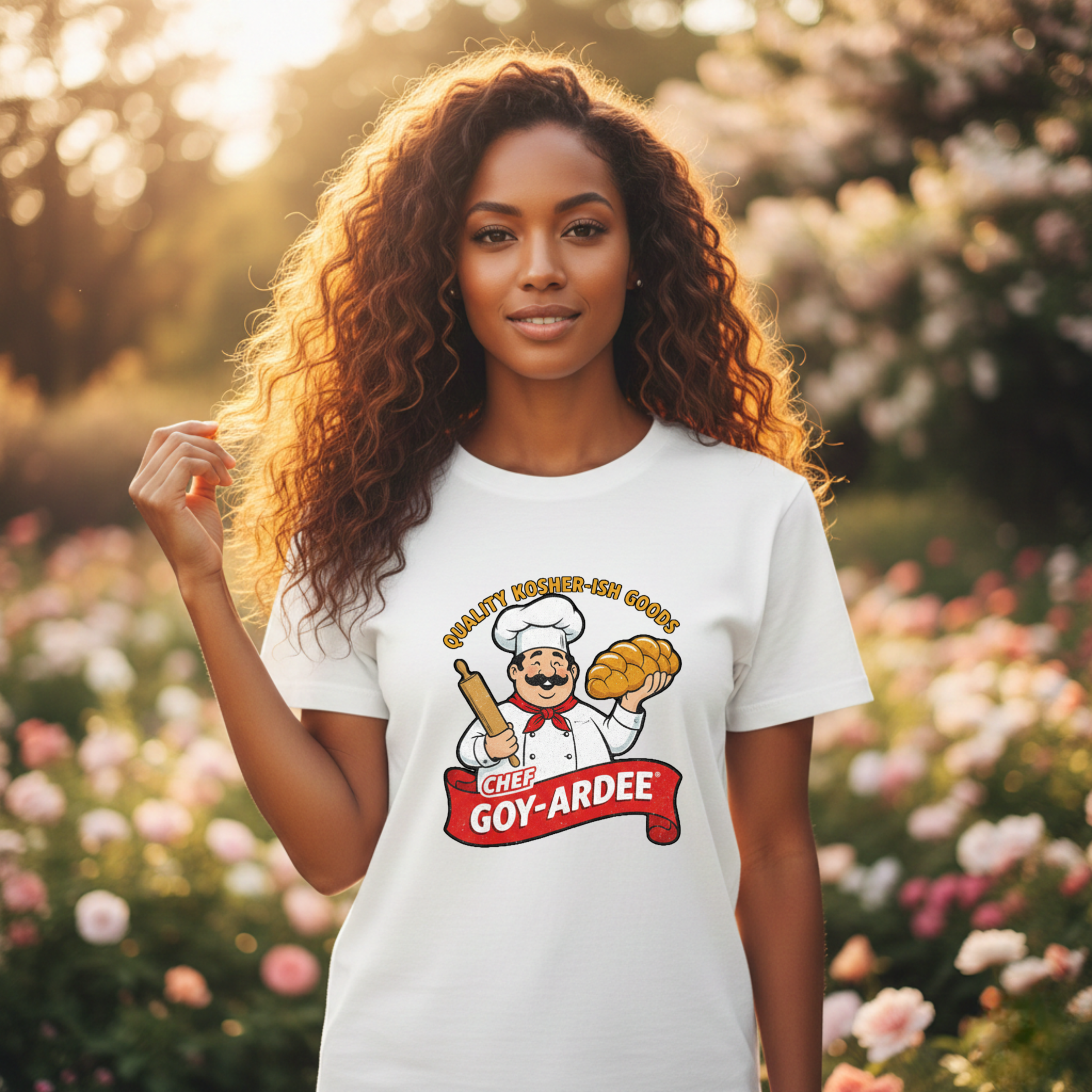 Chef Goy-Ardee graphic T-Shirt | Vintage Cartoon Baker Logo