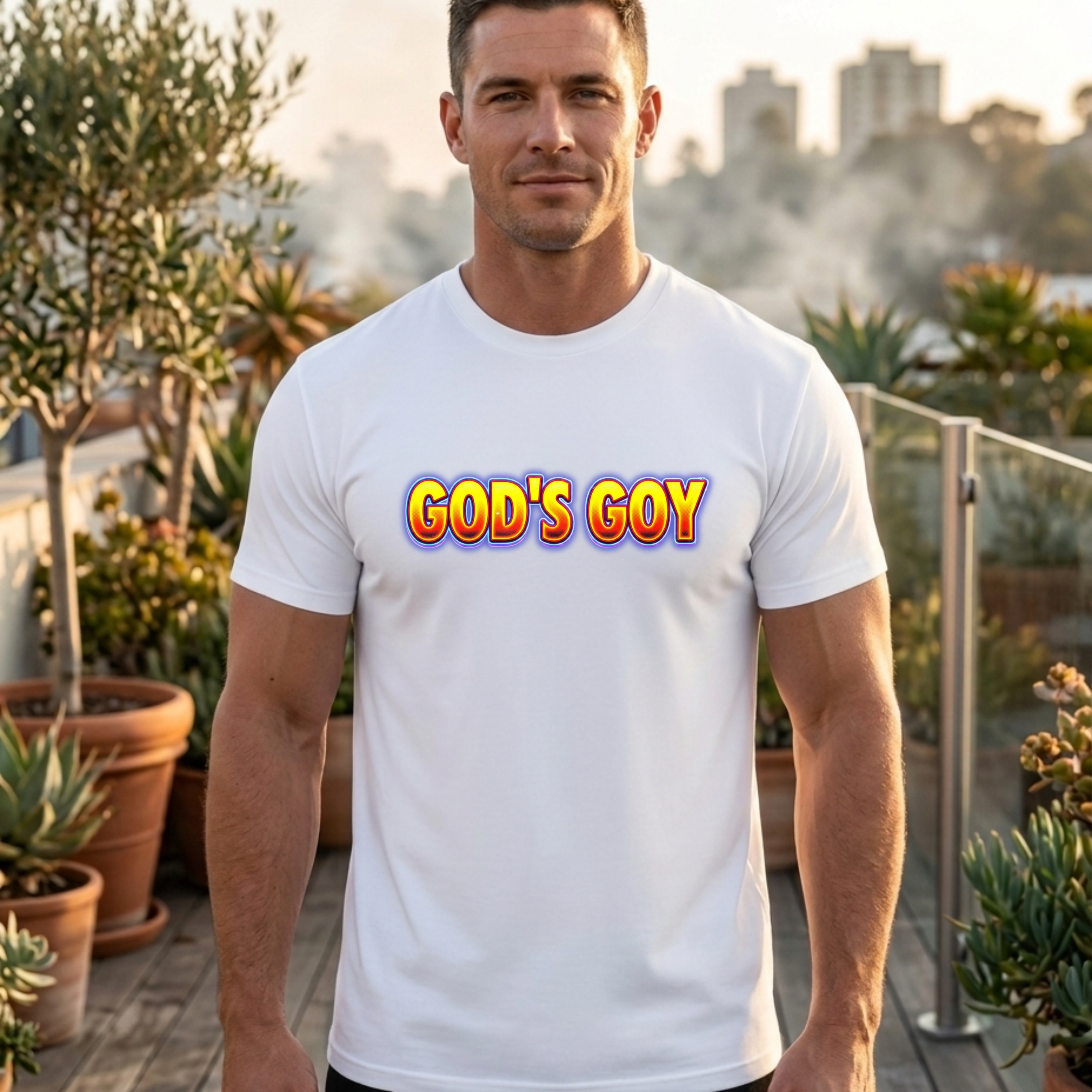 "GOD'S GOY" Bold Retro Graphic Tee