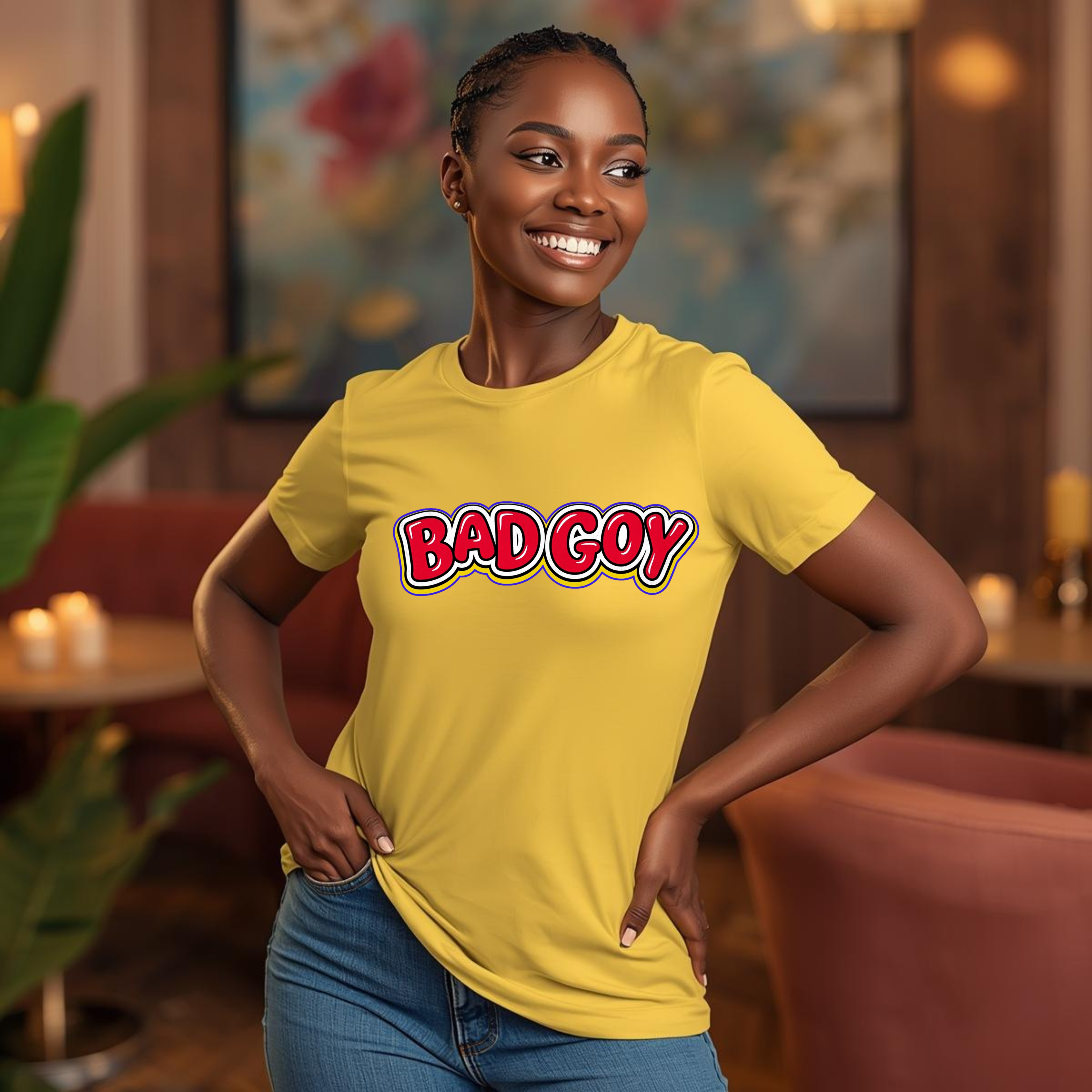 Bad Goy Satire Tee — Goyim Trend Graphic T-Shirt