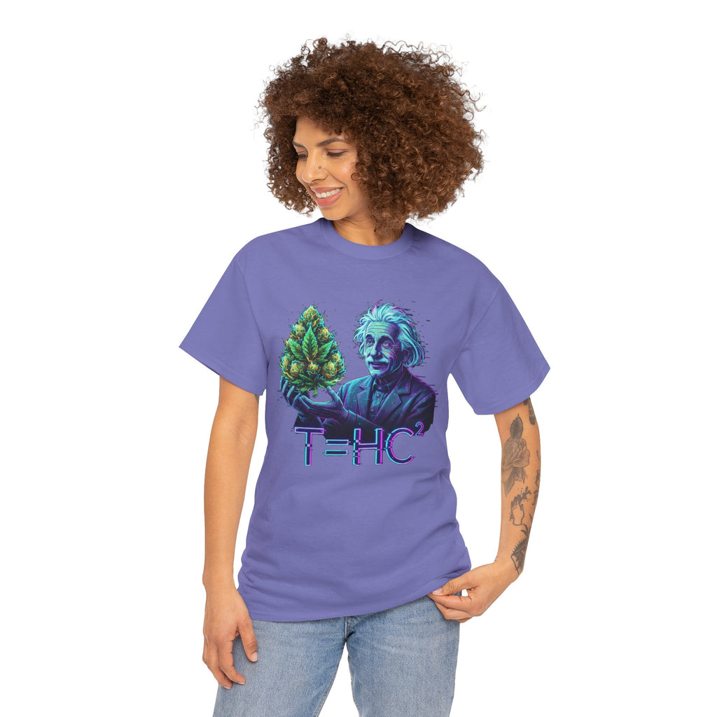 Einstein Holding Nugget T-Shirt | Funny Science Stoner Tee