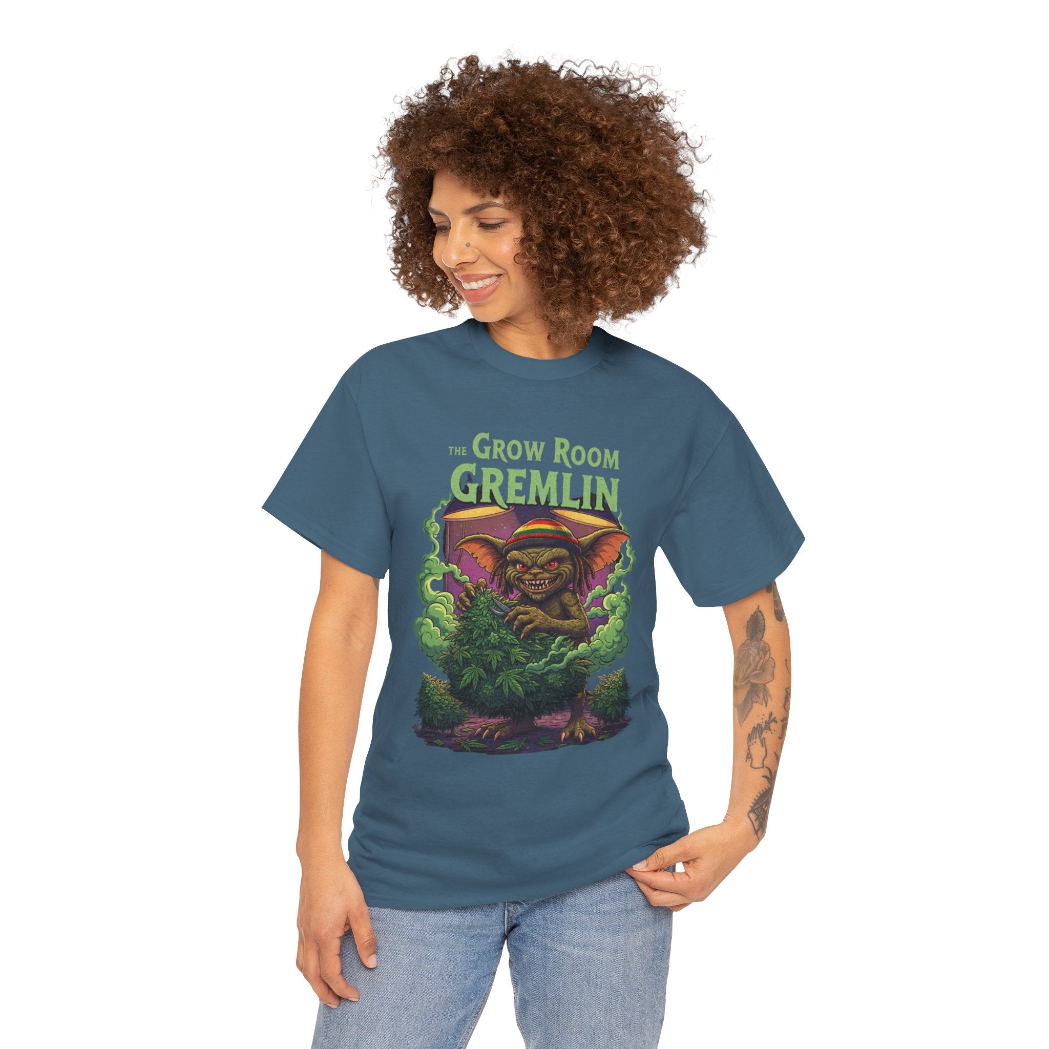 Plant Monster Illustration Grow Room T-Shirt | Stoner Cartoon Nostalgic Tee