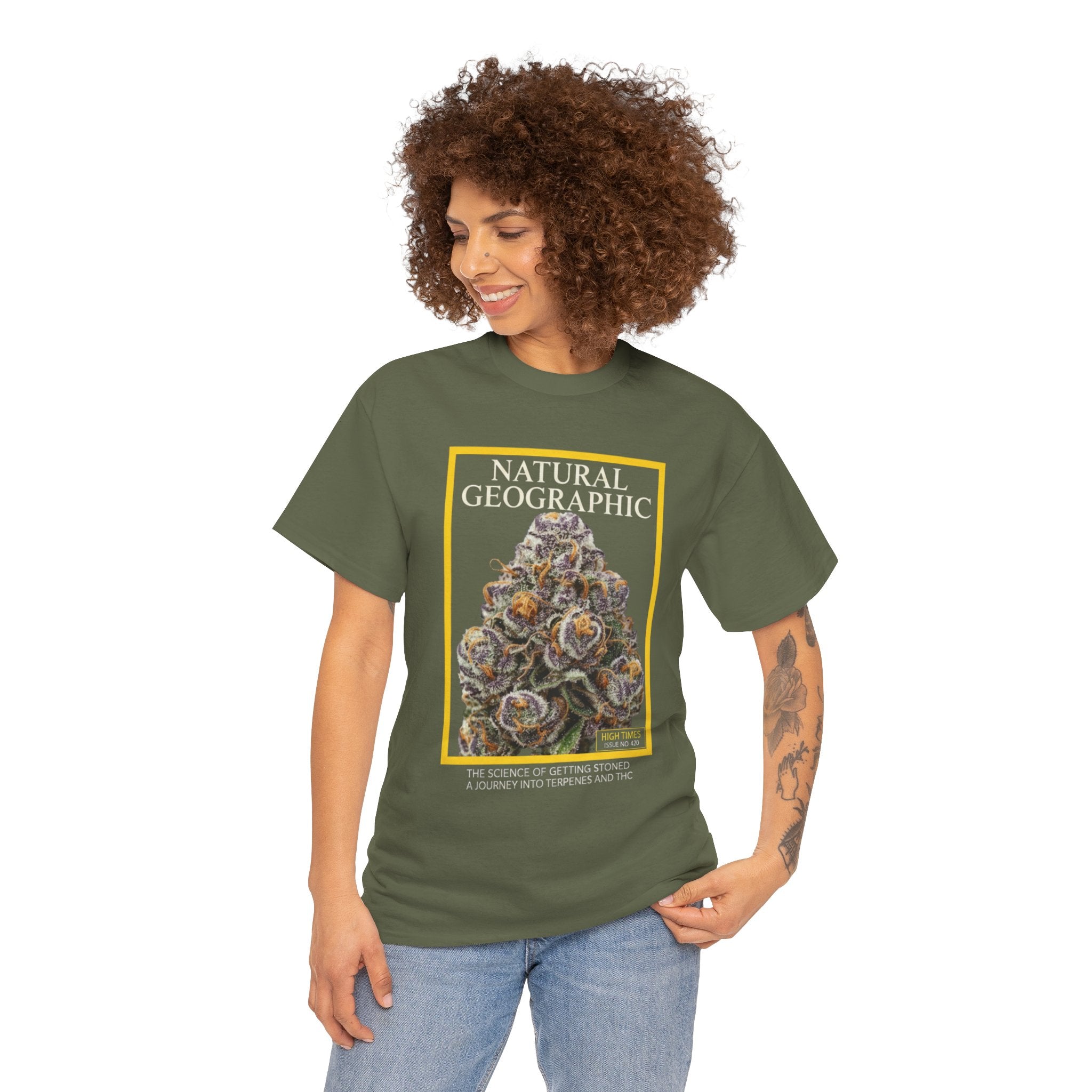 Bud Illustration T-Shirt | Nature Parody Stoner Tee