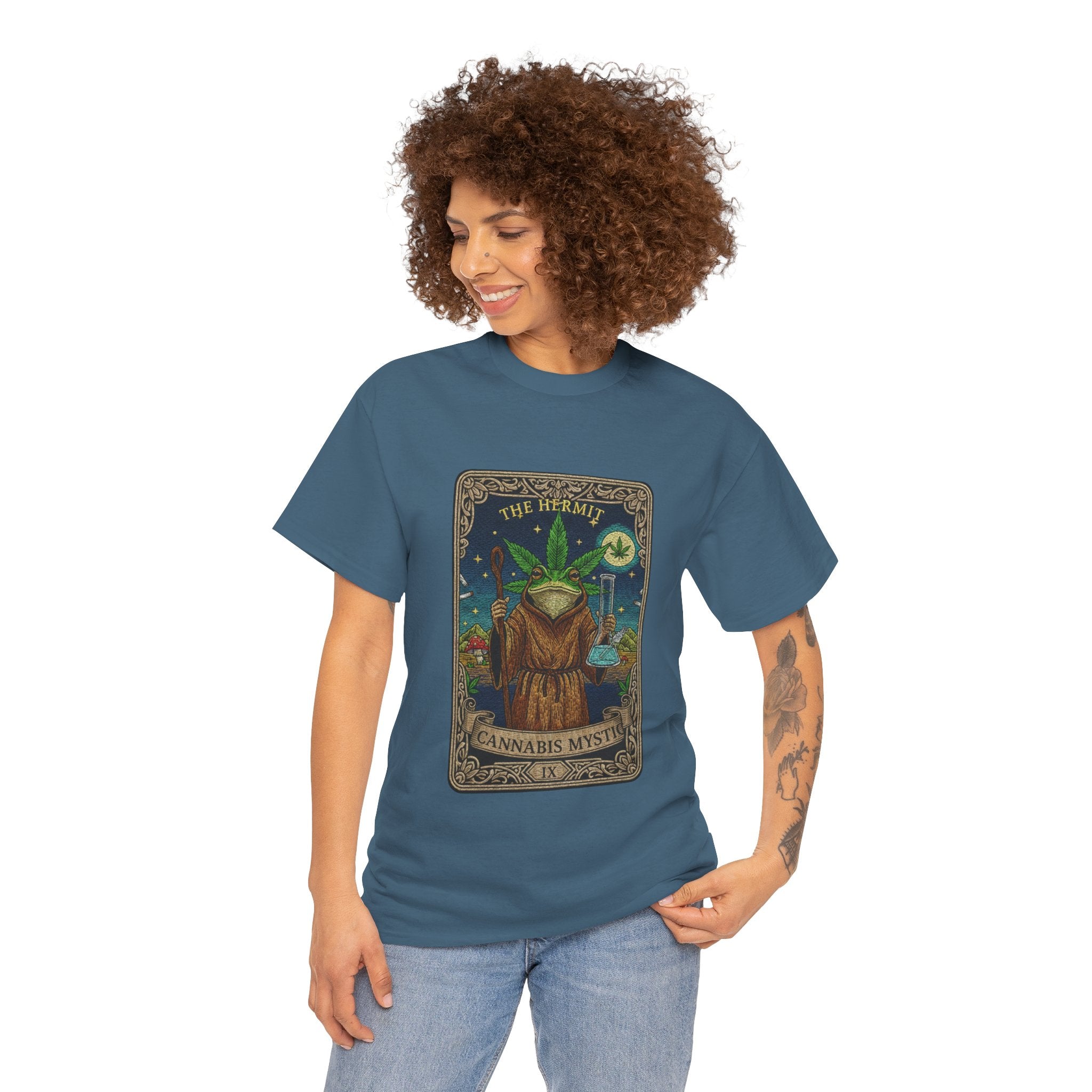 420 Mystic Hermit Tarot Tee | Psychedelic Plant Art