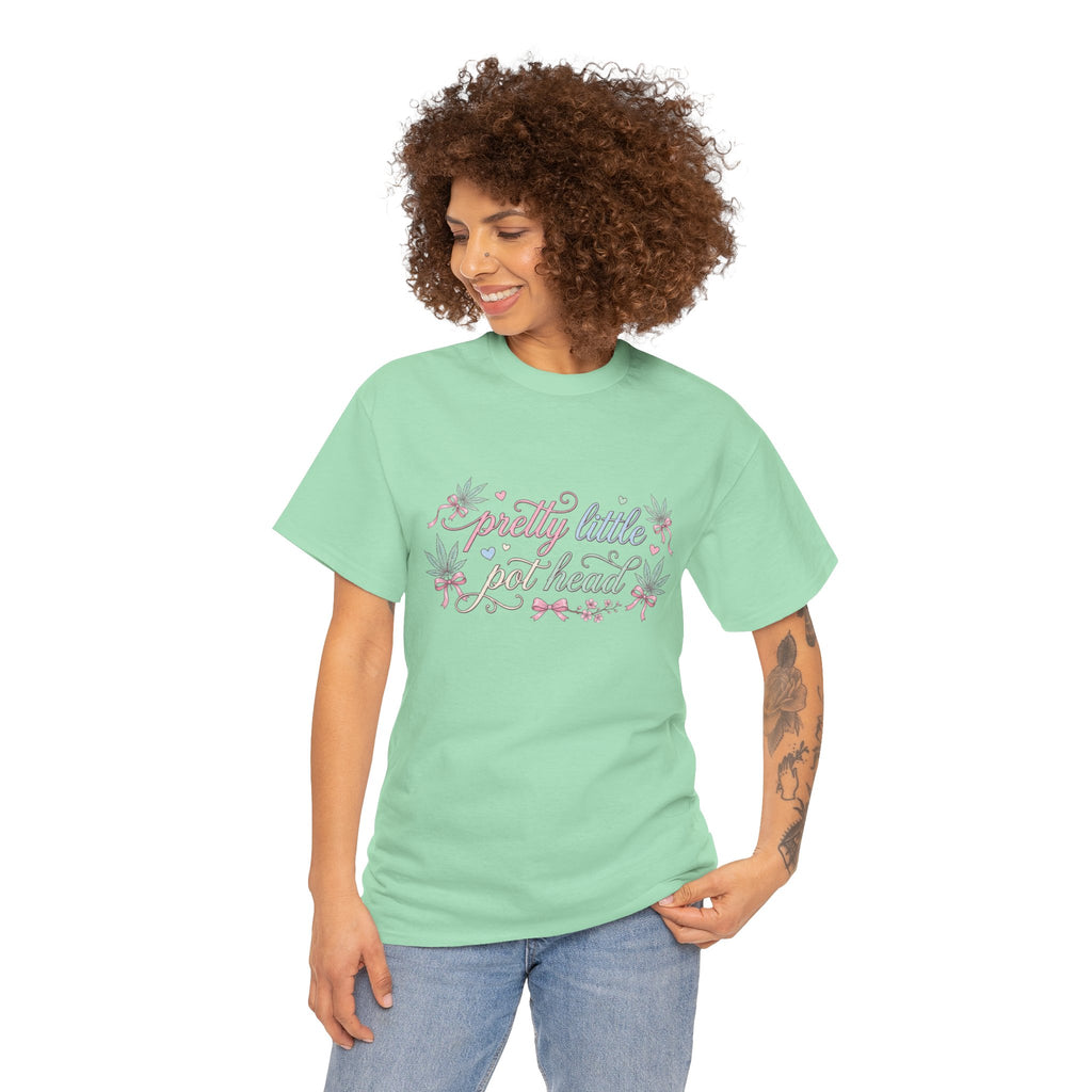 Pretty Little Pot Head Floral Script Tee