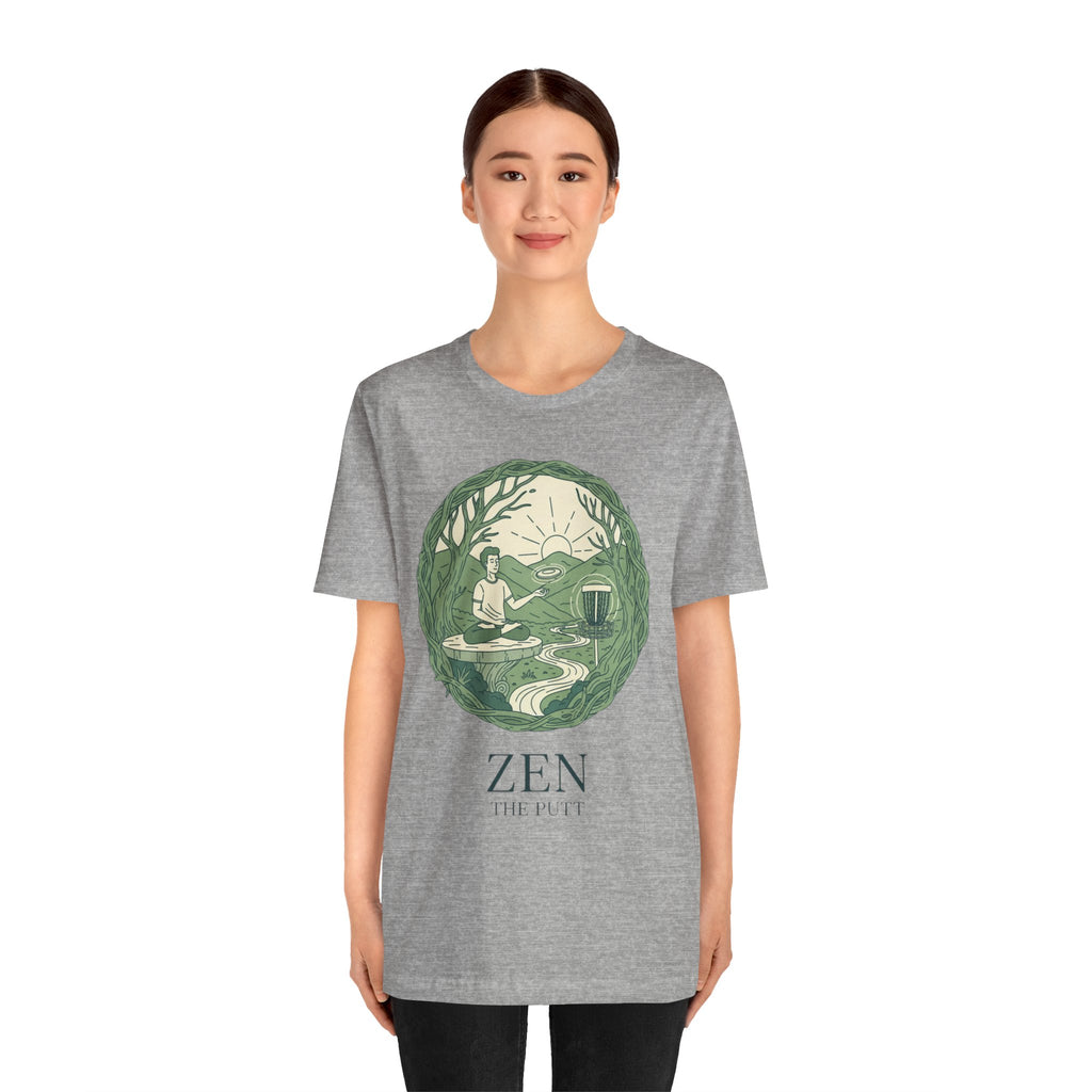 Zen Disc Golf Unisex Tee, Relaxed Fit T-Shirt for Nature Lovers, Gift for Mindfulness Practitioners, Bohemian Vibes, Stoner vibes