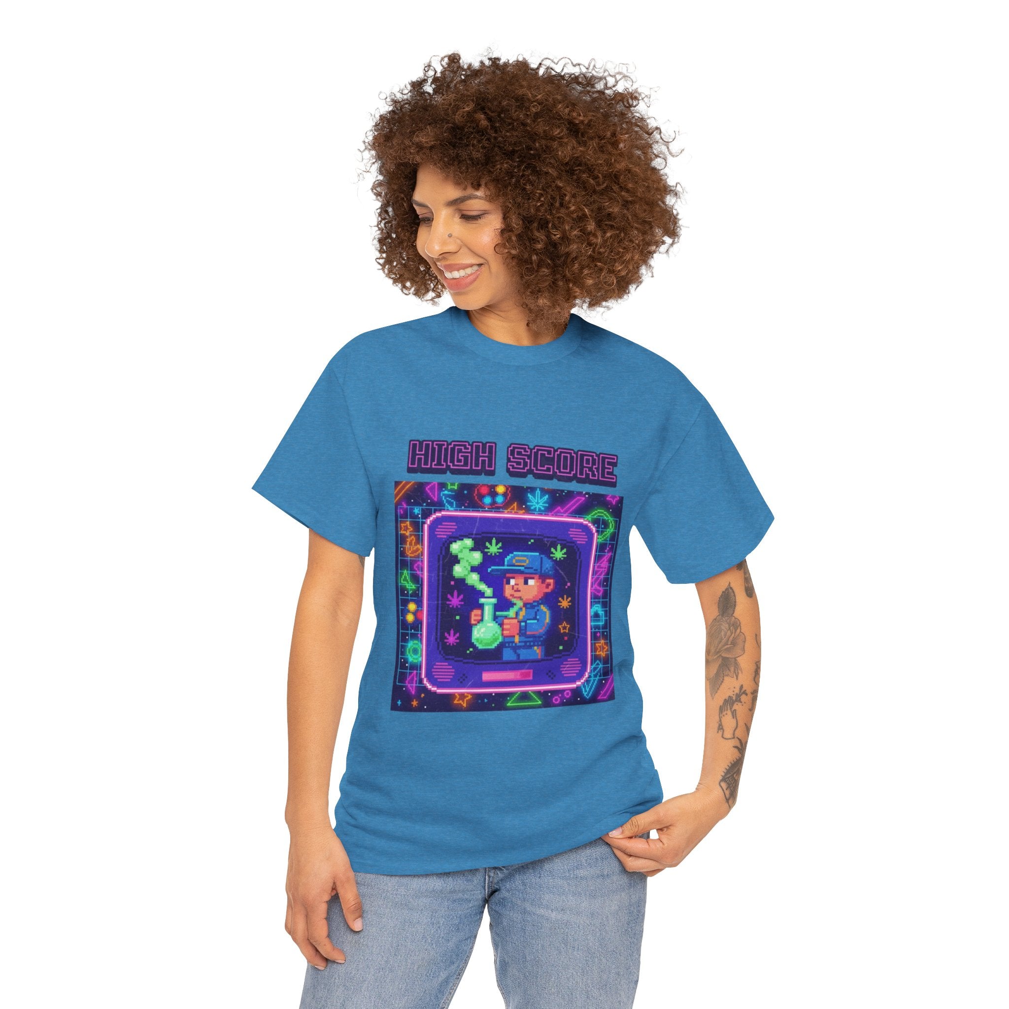 Retro Gamer Unisex Tee, High Score Tee, Video Game Shirt, Gamer Gift, Nostalgic Apparel, Fun Casual Wear
